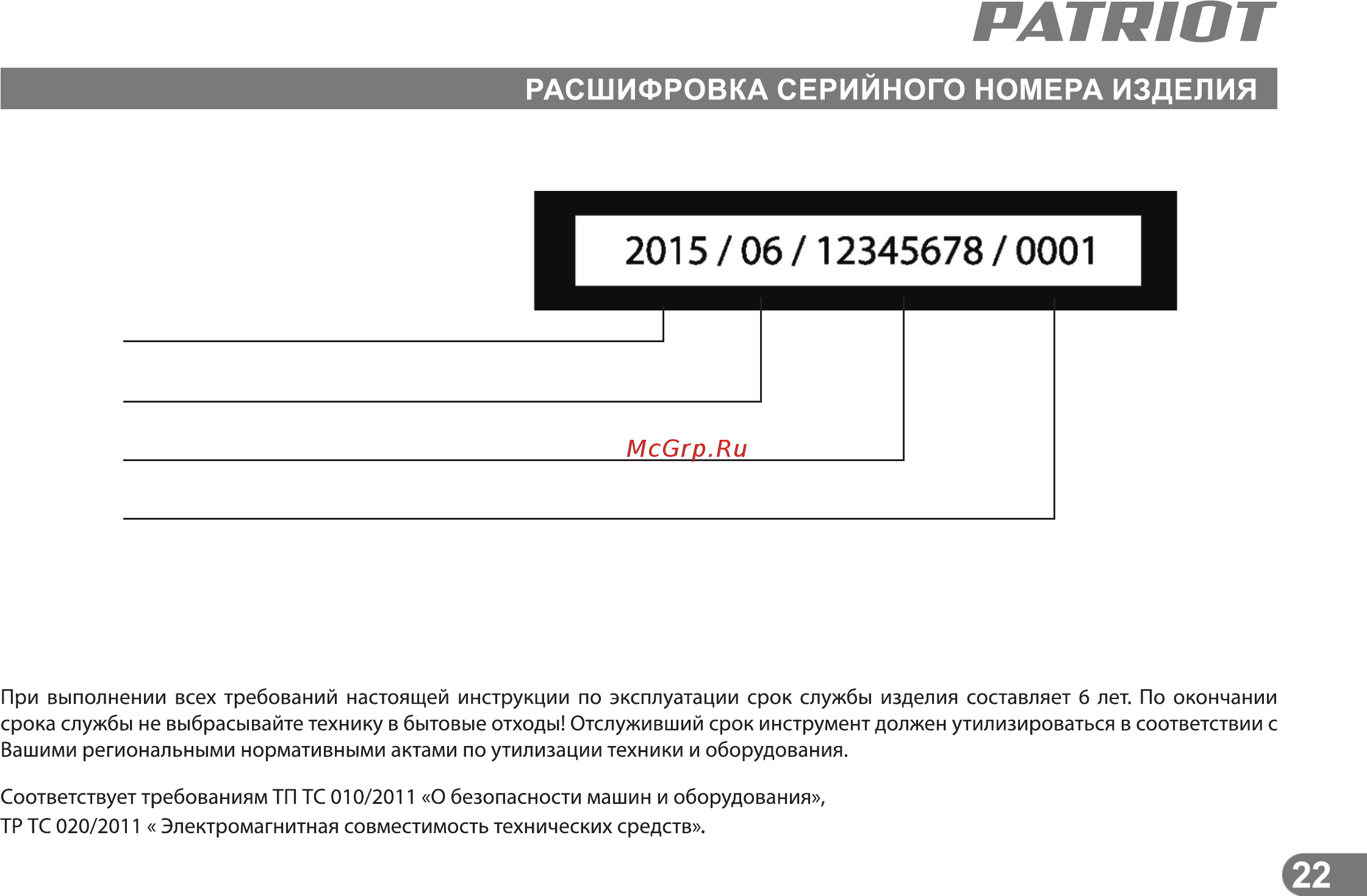 Patriot PS 888 S [21/21] Страница 22