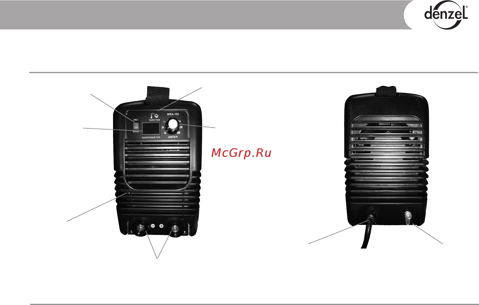 Denzel ММА-160 (94330) [3/7] Inverter unit arc welding mma