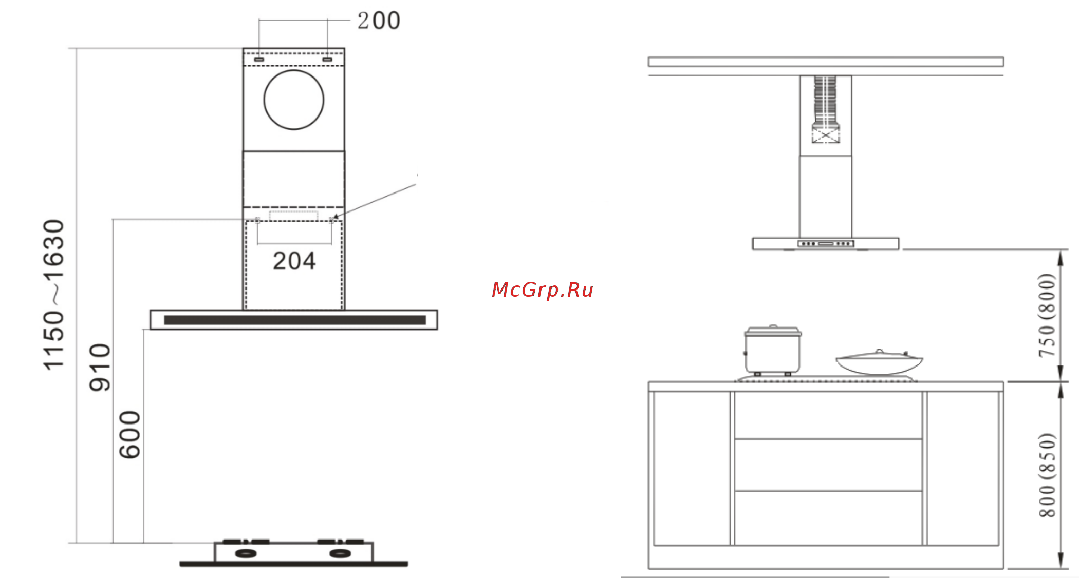 Graude DH 90.1 E [8/12] Установка