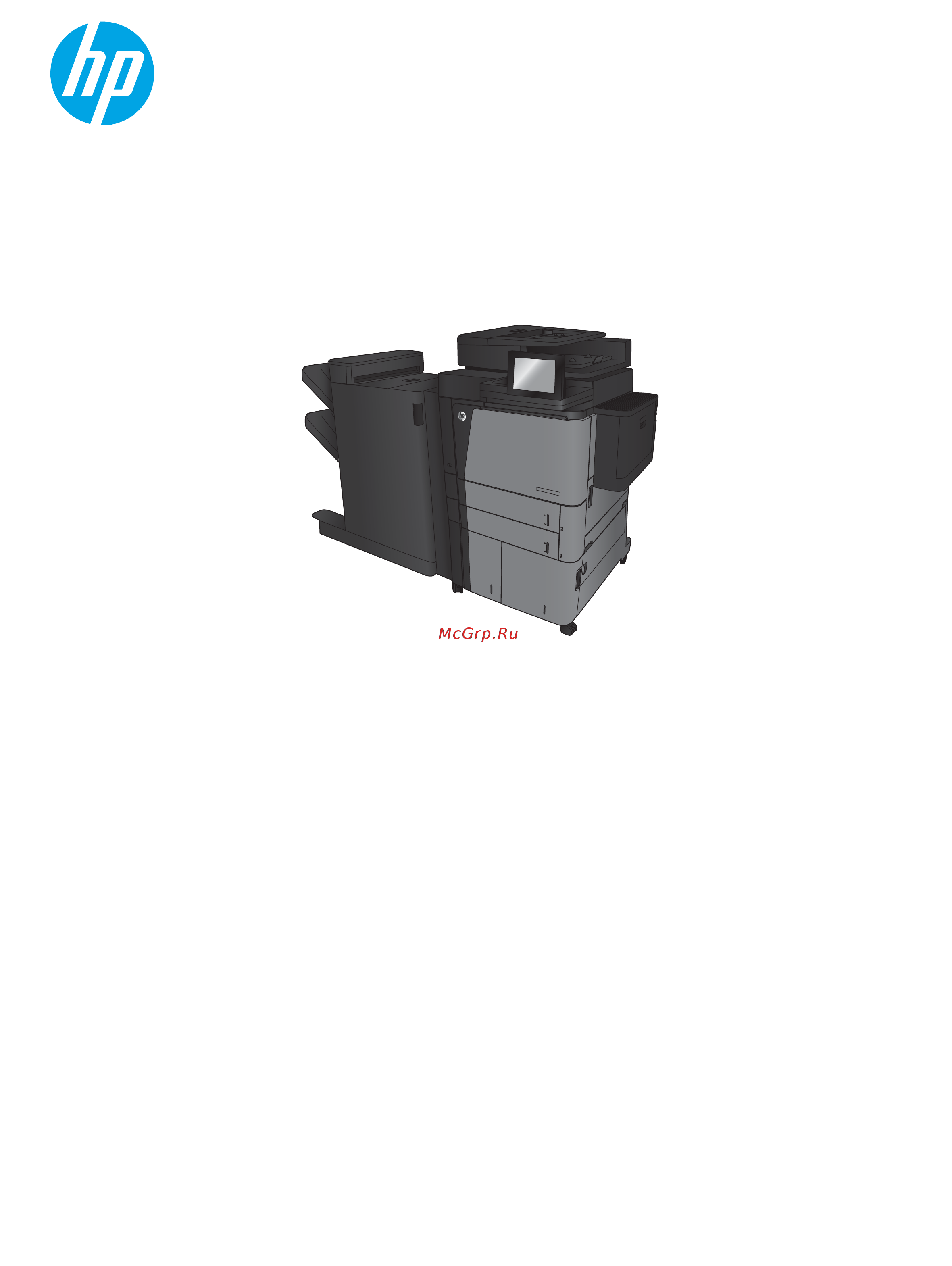 HP LaserJet Enterprise flow MFP M830z Инструкция по эксплуатации онлайн