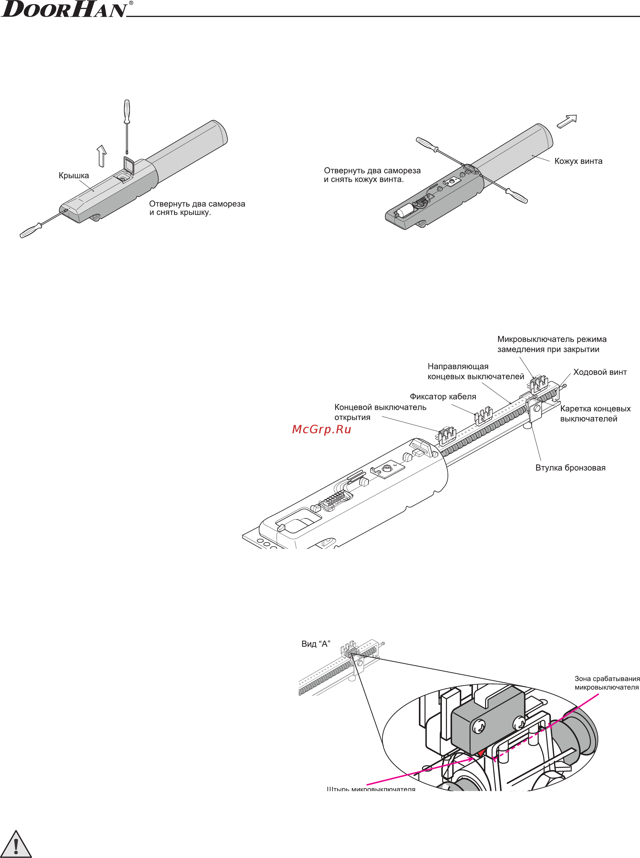 DoorHan SW-3000 [9/14] Настройкакрайнихположений