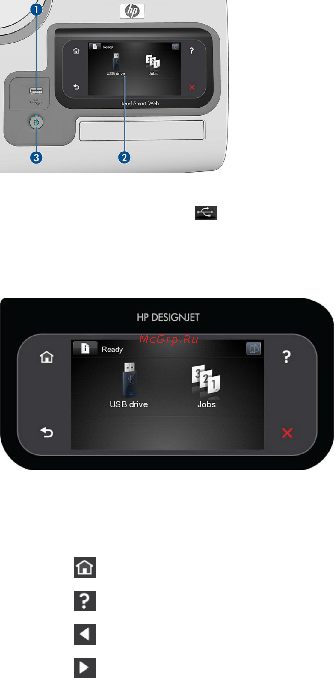HP Designjet Z2600 PS [17/199] Передняя панель