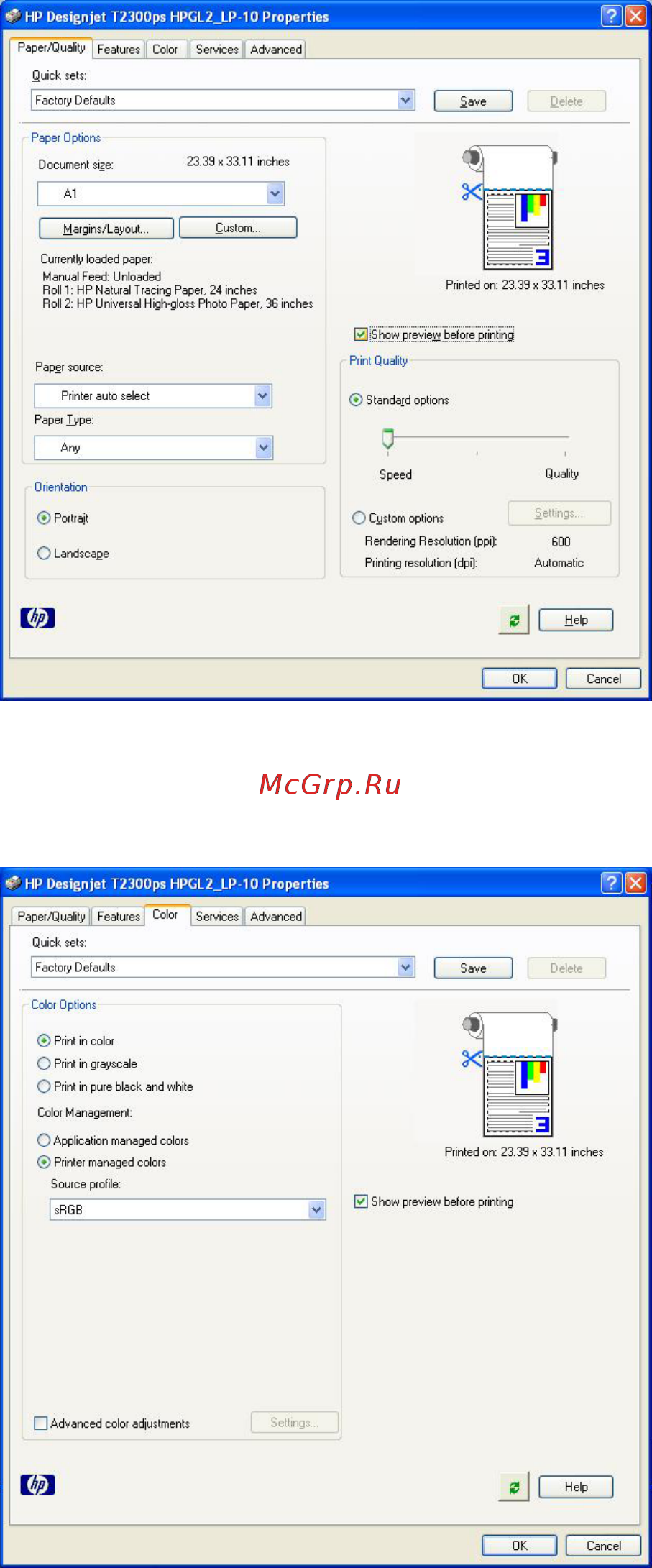 HP Designjet T795 [126/230] Печать и масштабирование в microsoft office