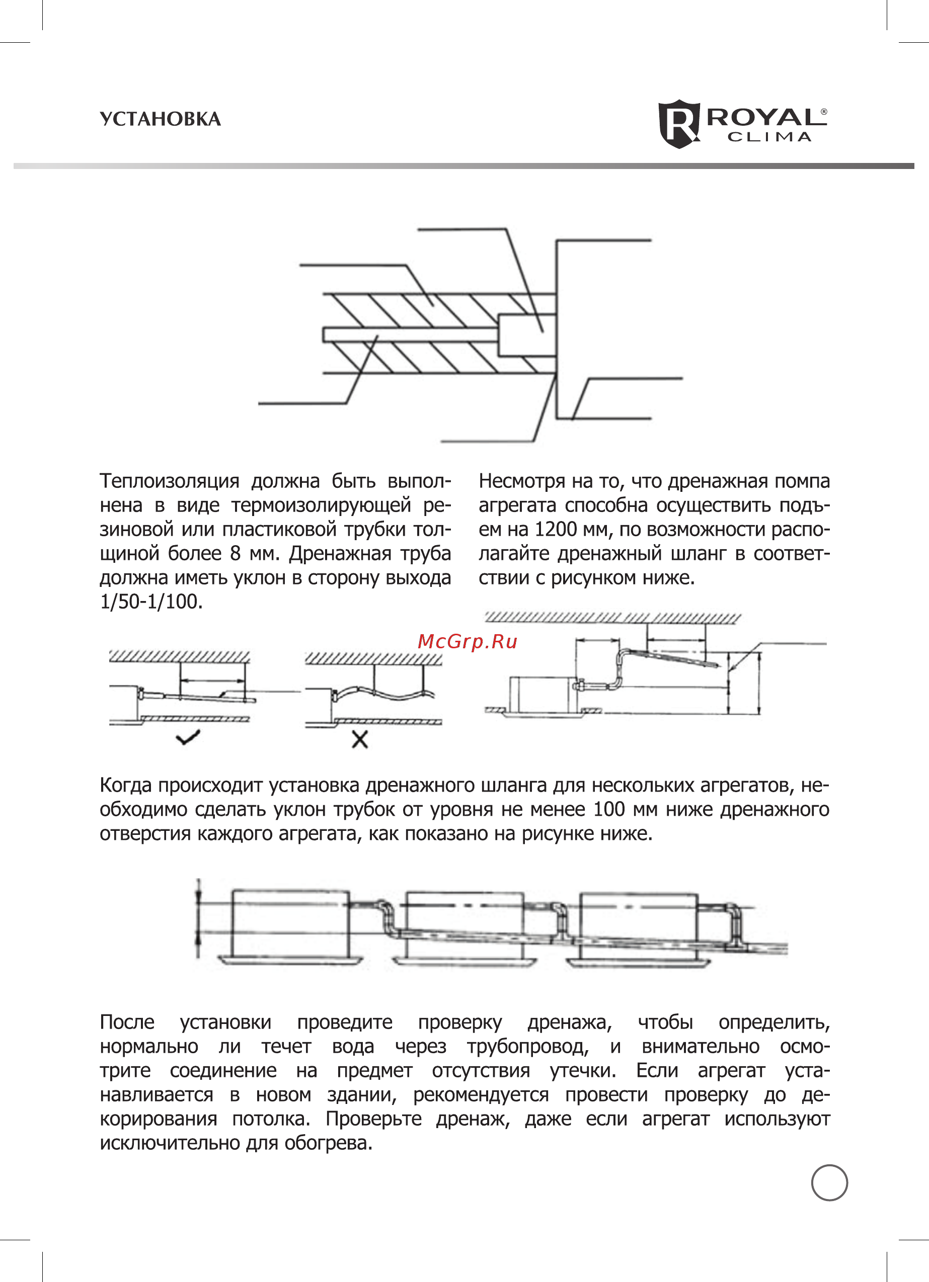 Royal Clima VC-C90P4H [9/22] Внутренний блок