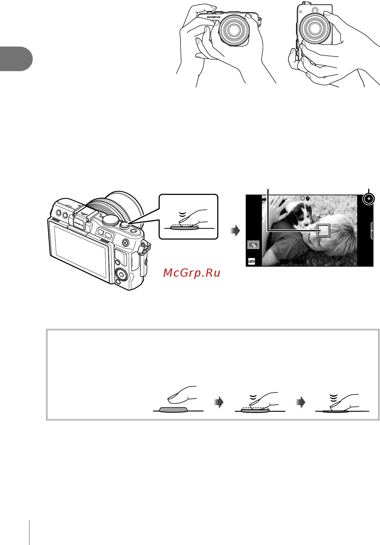 Olympus Pen E-PL6 14-42 Kit Silver [18/134] Подготовка фотоаппарата и порядок работы