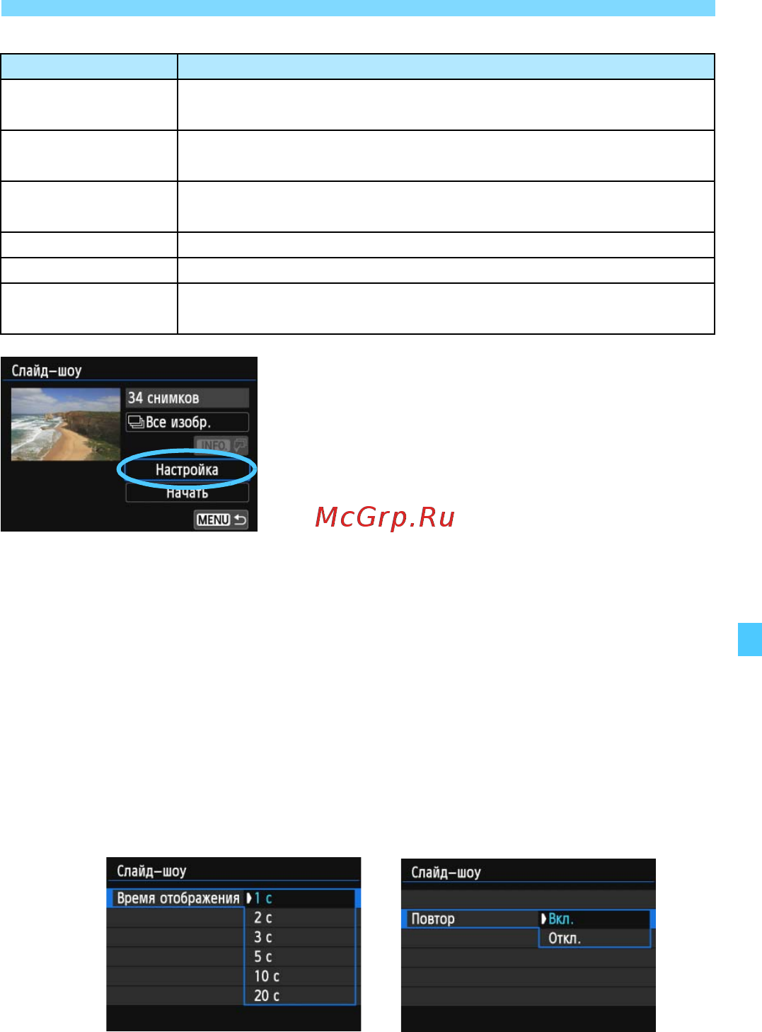 Canon EOS 100D 18-55 IS STM Kit White [259/388] Задайте значение функции настройка по своему усмотрению