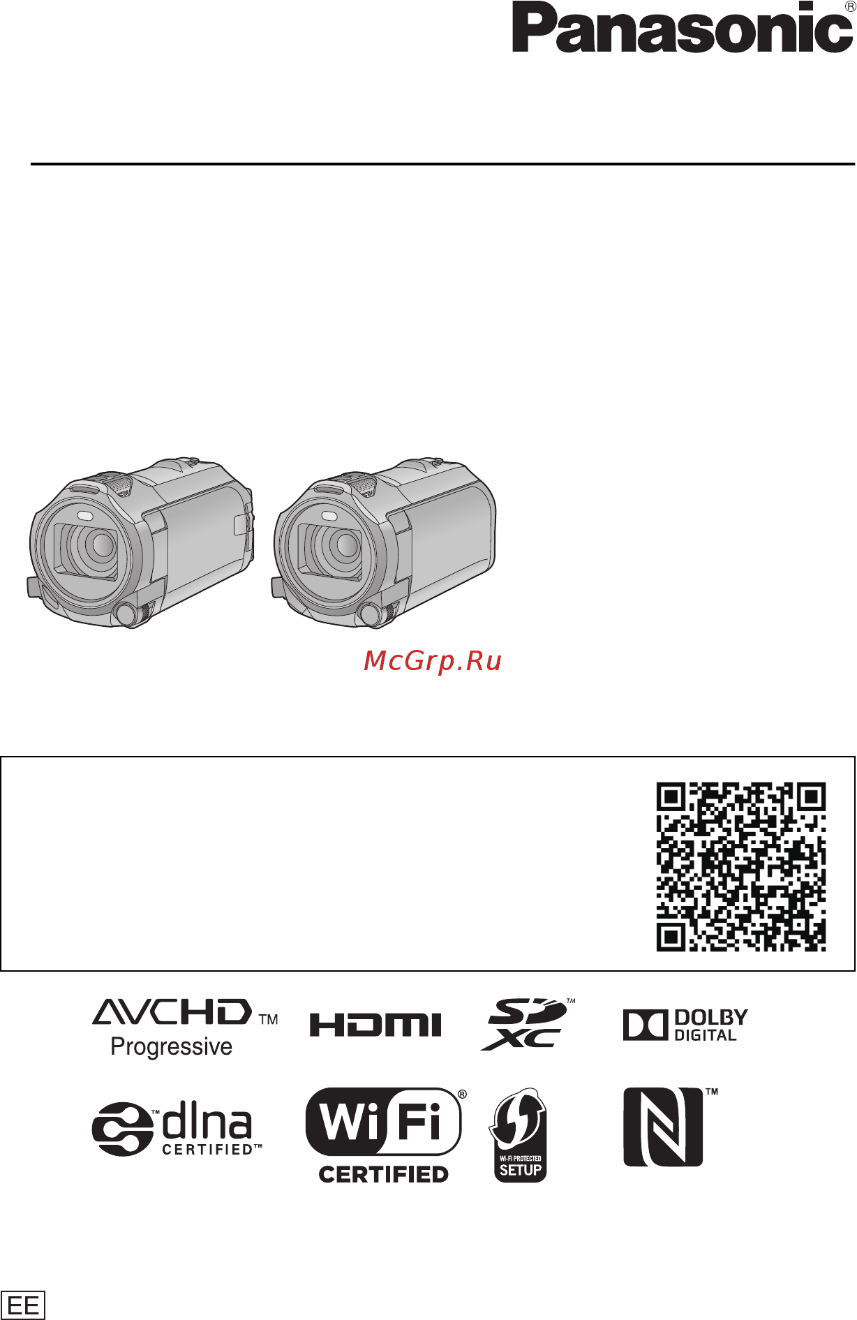 Panasonic HC-WX970 Black Инструкция по эксплуатации онлайн