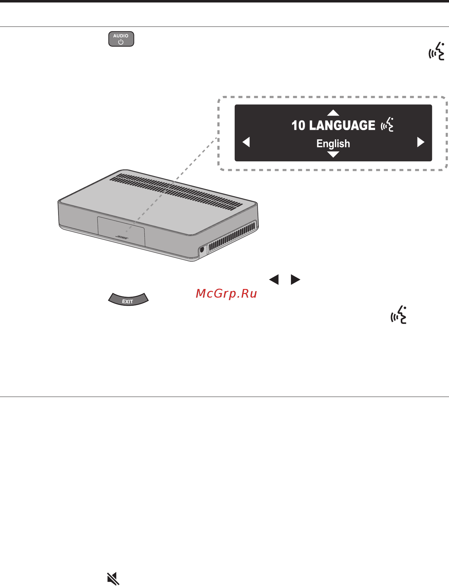 Bose SoundTouch 120 Black [18/40] Включение питания системы и выбор языка