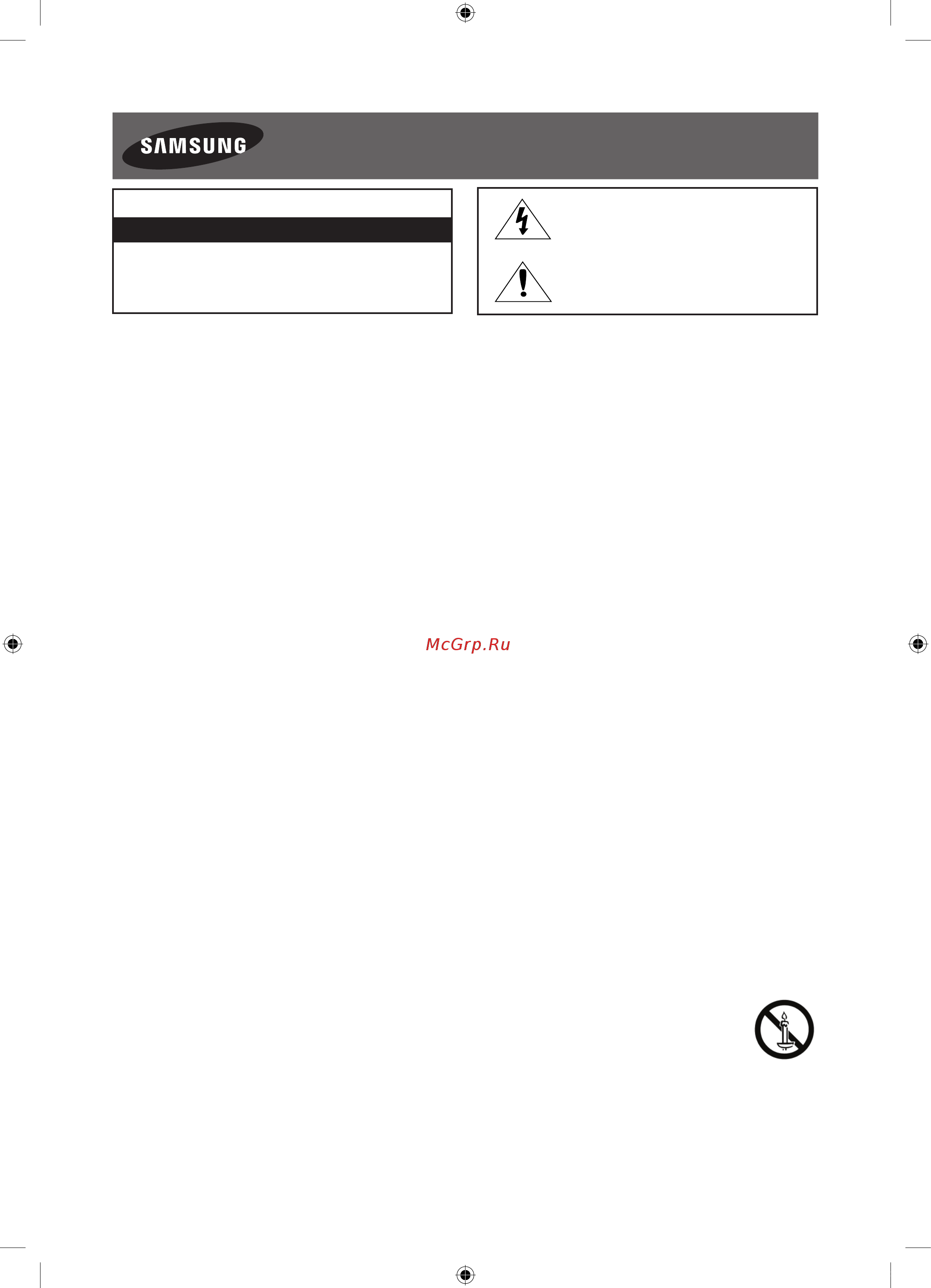 Samsung UE43JU6000U [26/37] Warning important safety instructions