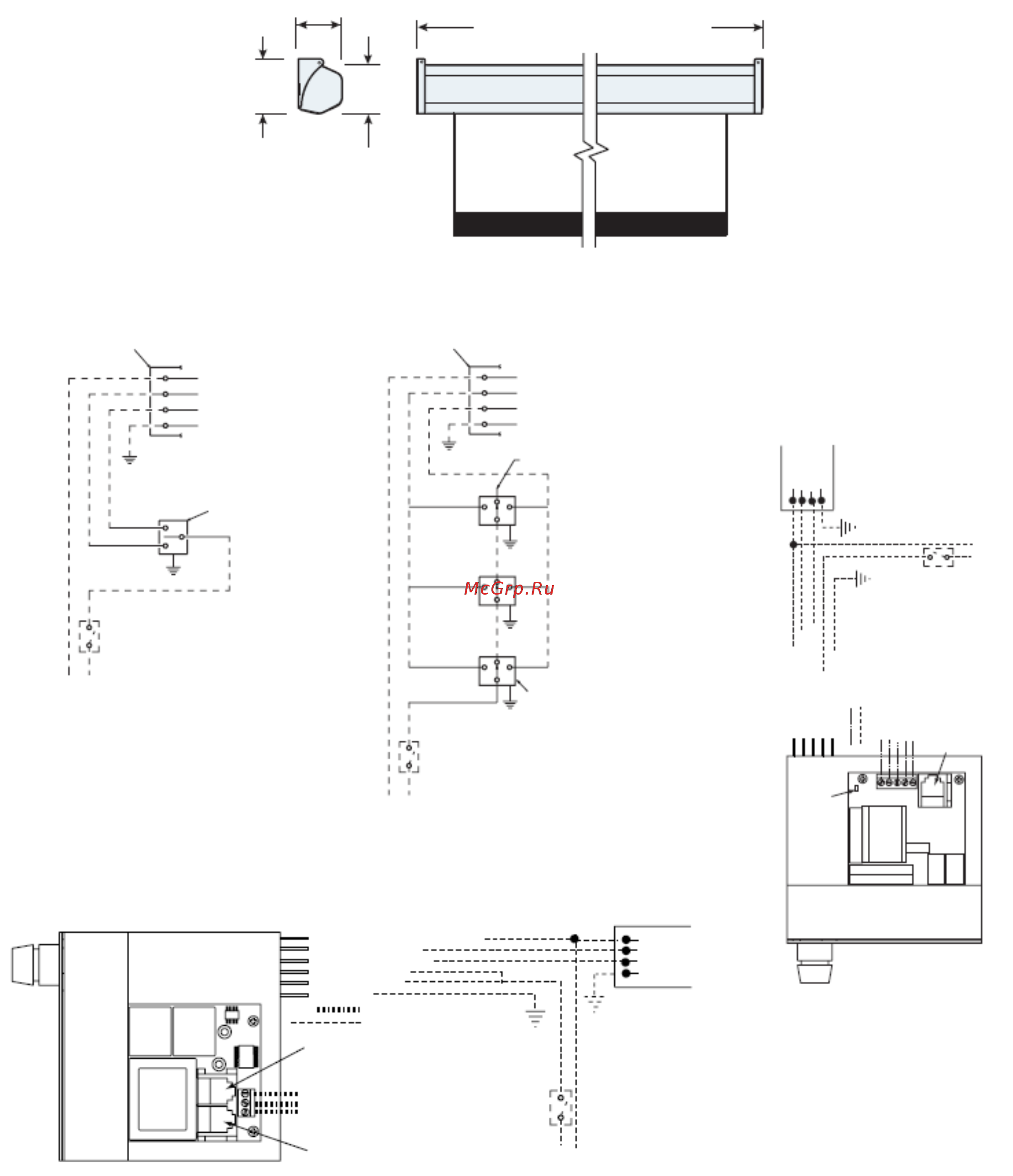 Draper Baronet AV 1:1 244*244 XT1000E MW (130031B) [2/2] Размеры корпуса