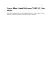 Loewe Floor Stand Reference 75-85MU 72256B00 Alu Silver Инструкция по эксплуатации