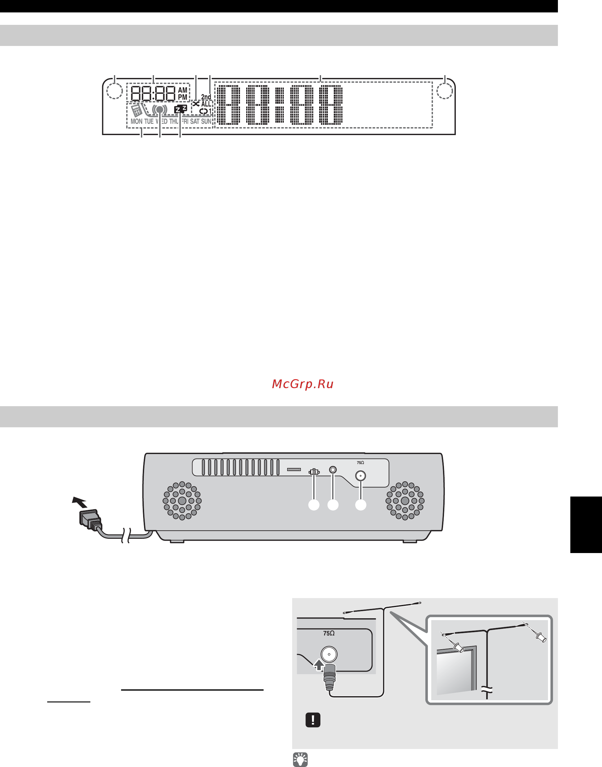 Yamaha TSX-B235 Pure White [201/227] Дисплей передней панели