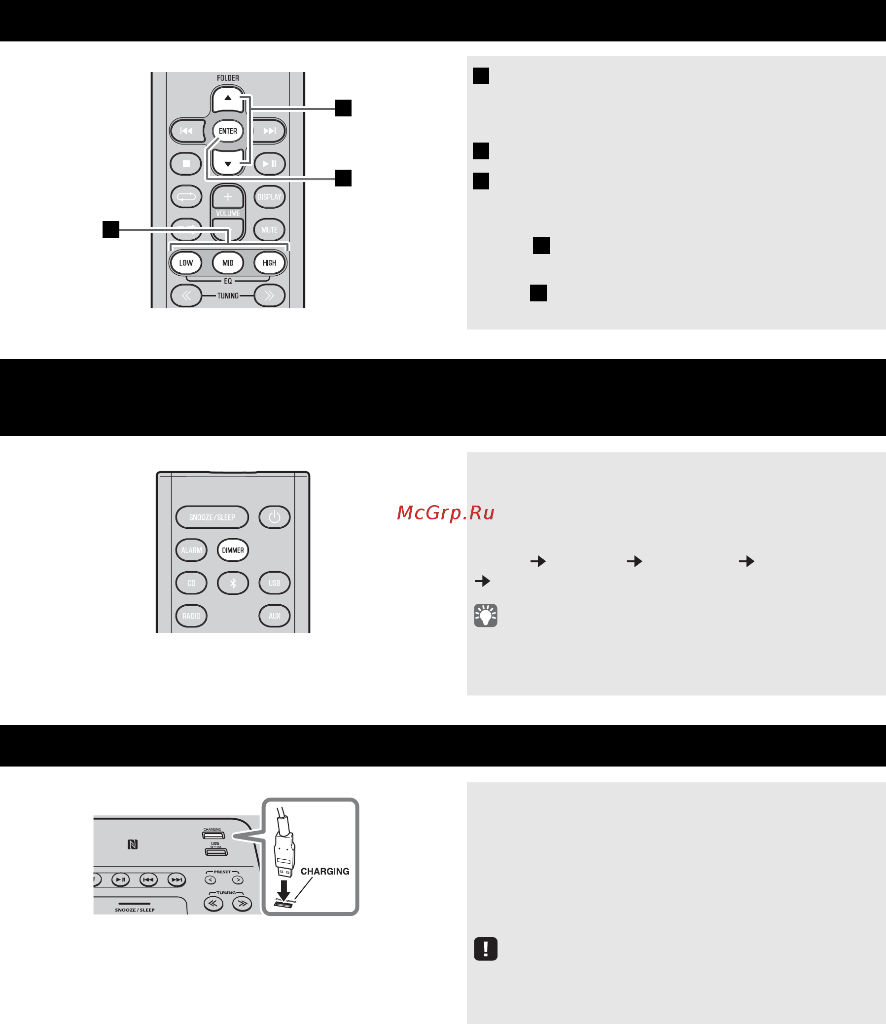 Yamaha TSX-B235 White [8/227] Adjusting the brightness of the front panel display remote control only