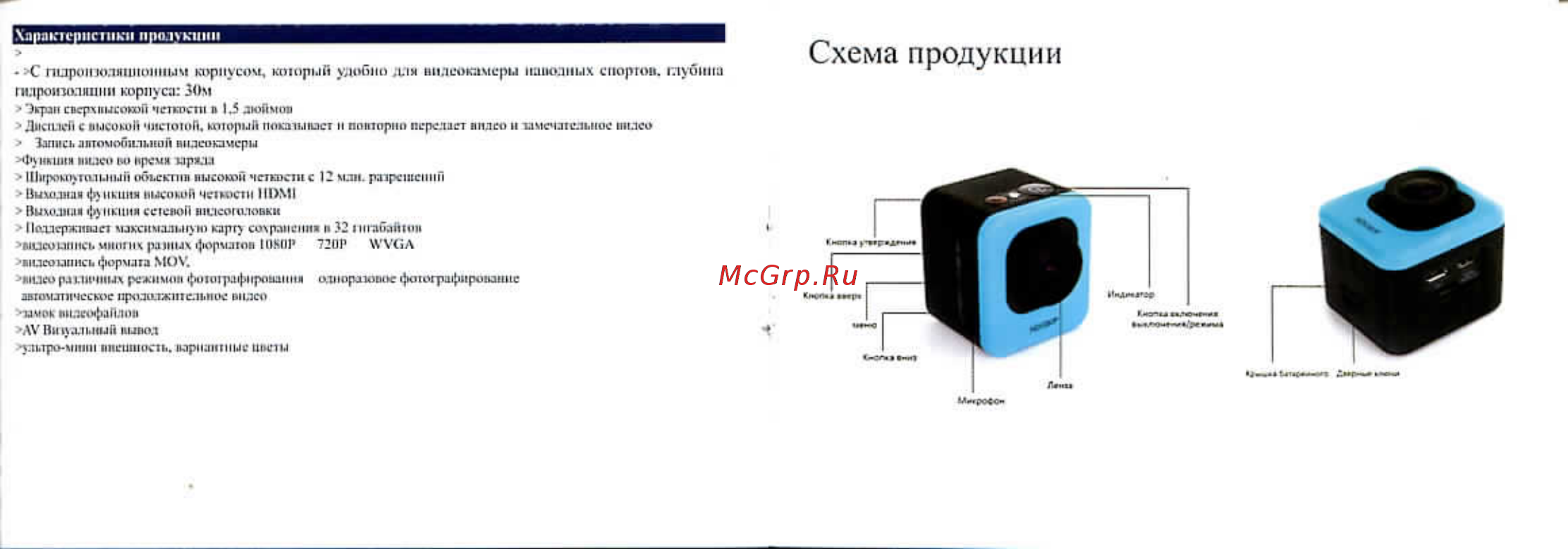 SJCAM M10 Black [3/7] Схема продукции