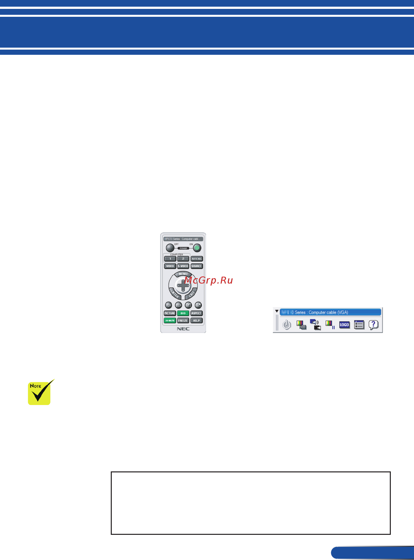Nec NP-V302XG [22/110] Работа проектора с портом lan лвс virtual remote tool