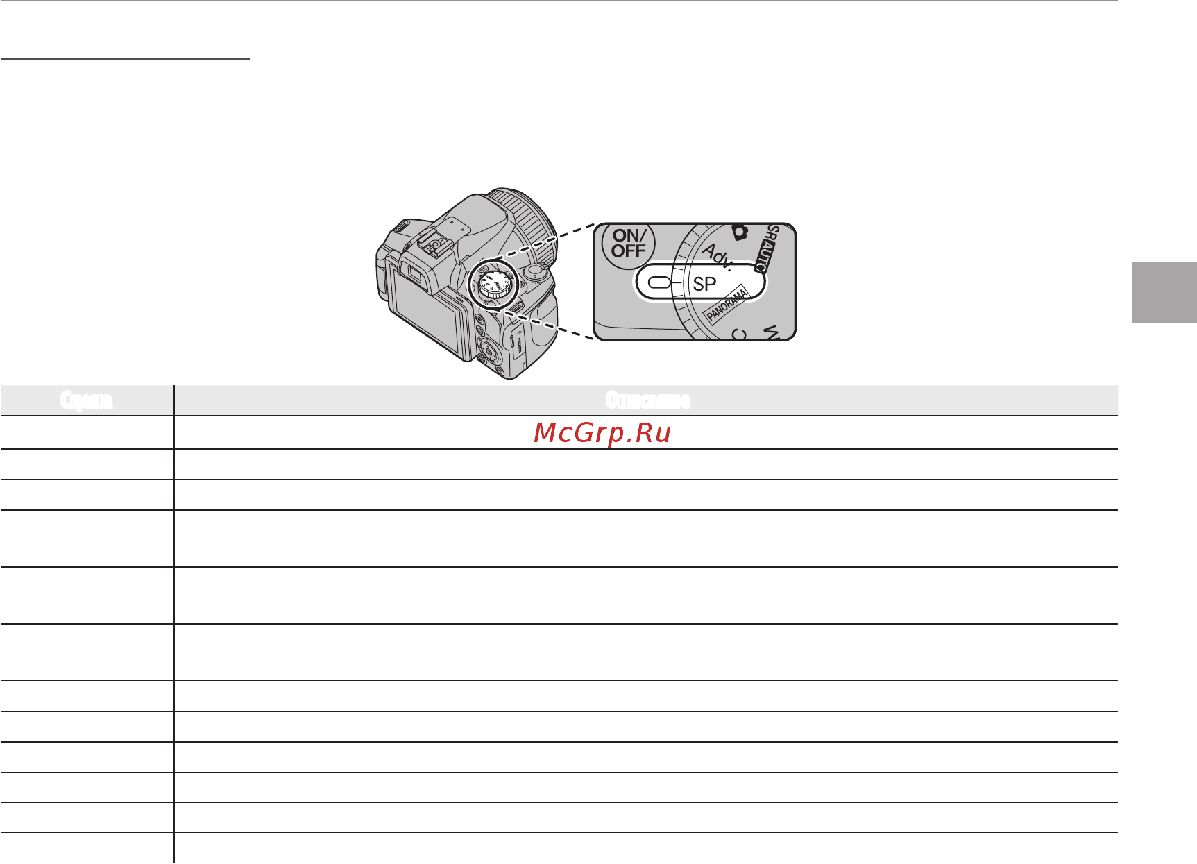 Fujifilm FinePix S1 [41/148] Sp программы