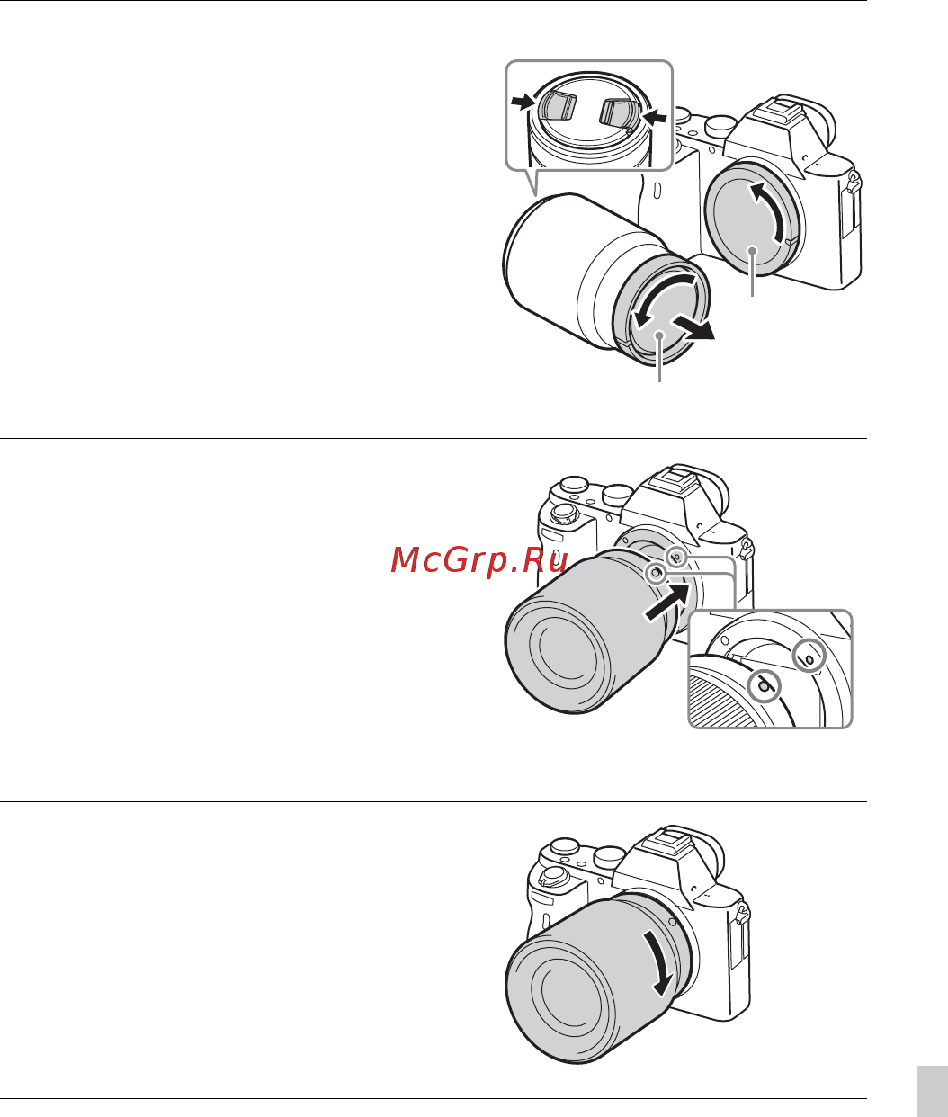 Sony Alpha A7R II Body [771/787] Montering af et objektiv