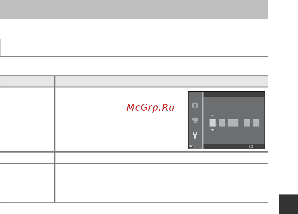 Nikon Coolpix A10 Red [107/147] Часовой пояс и дата