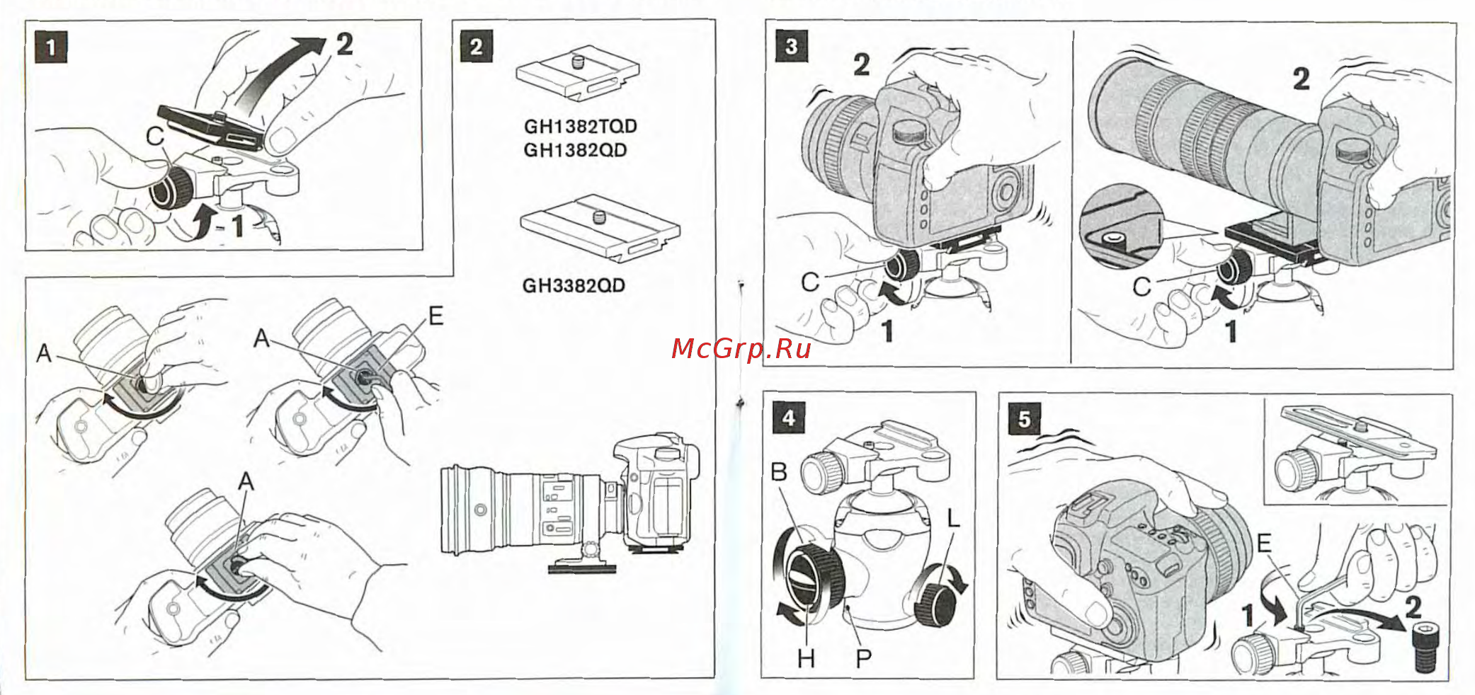 Gitzo GK1542-82QD Инструкция по эксплуатации онлайн [2/2] 228430
