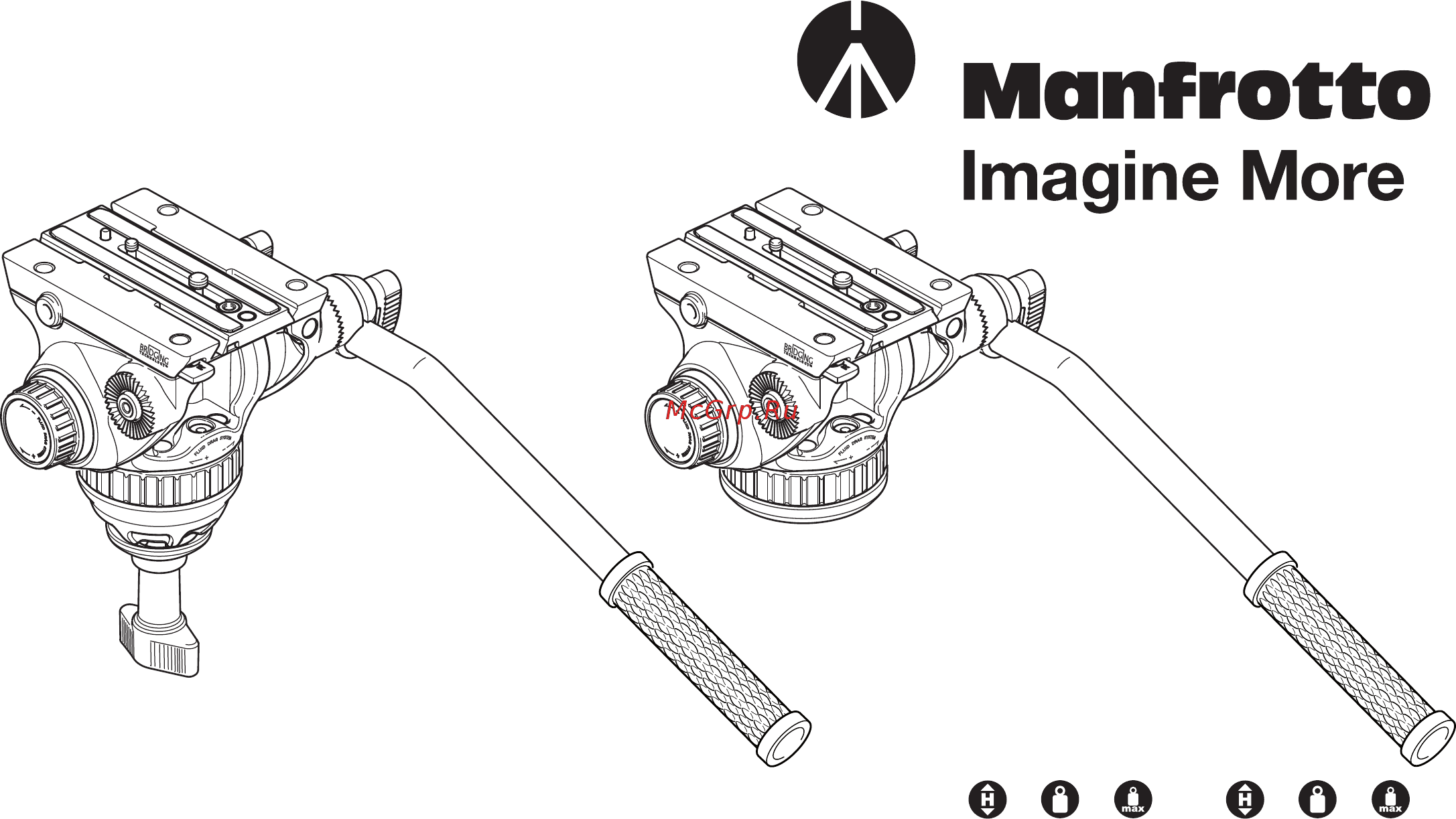 Manfrotto 546GB-1 + MVH502A Инструкция по эксплуатации онлайн