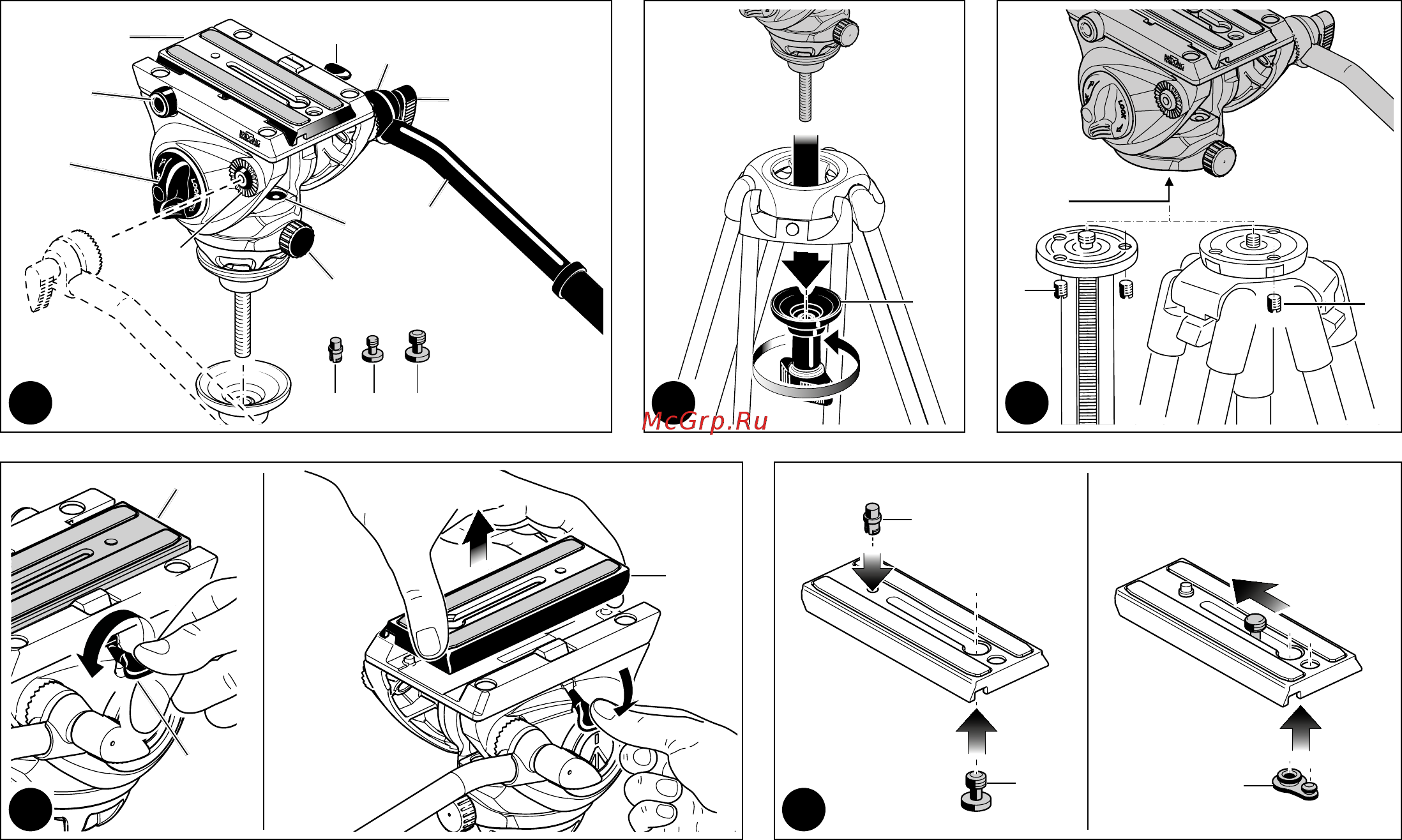 Manfrotto MVH500AH Инструкция по эксплуатации онлайн [2/22] 228499