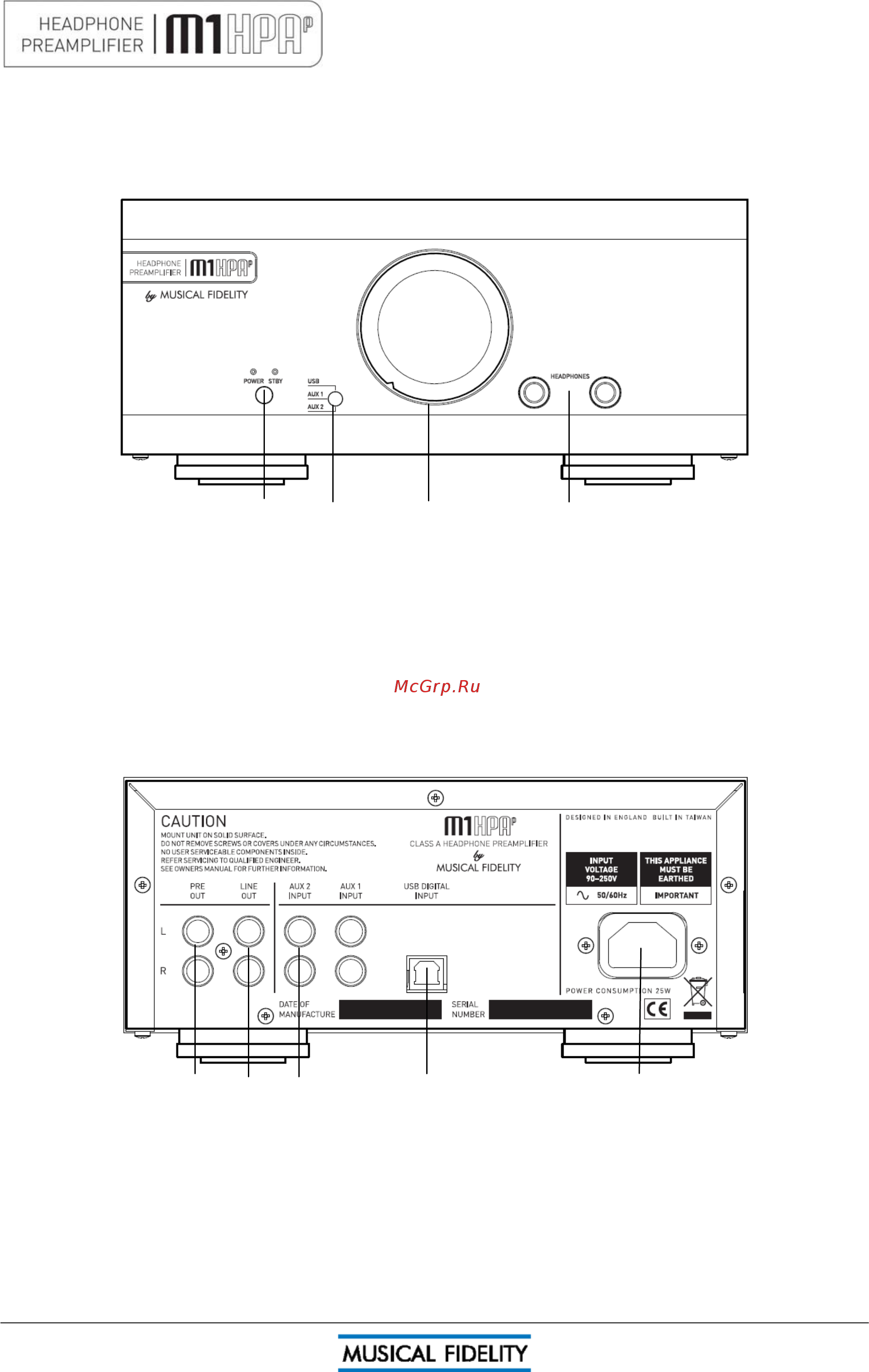 Musical Fidelity M1 HPAP Silver [7/11] Оборудование и подключения