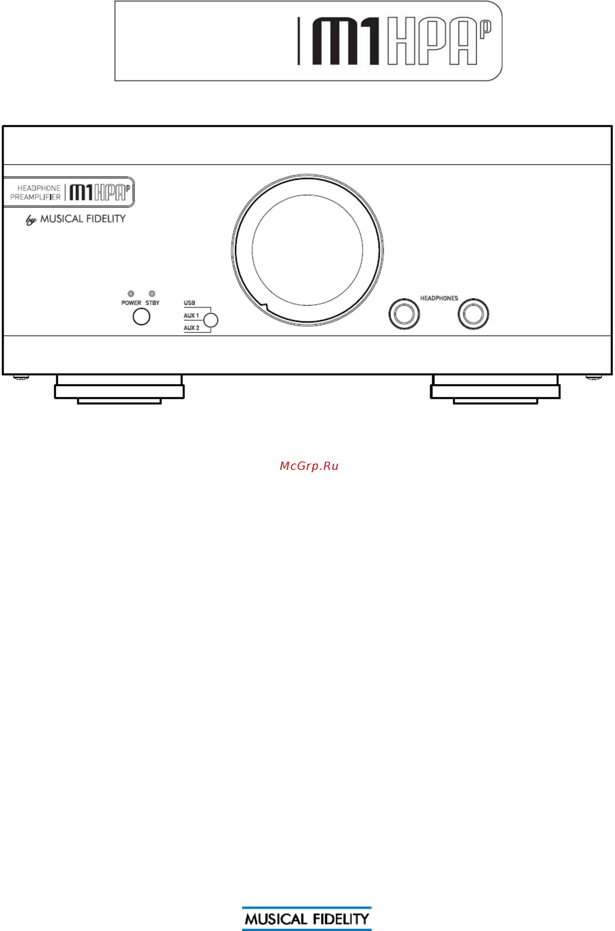 Musical Fidelity M1 HPAP Black Инструкция по эксплуатации онлайн