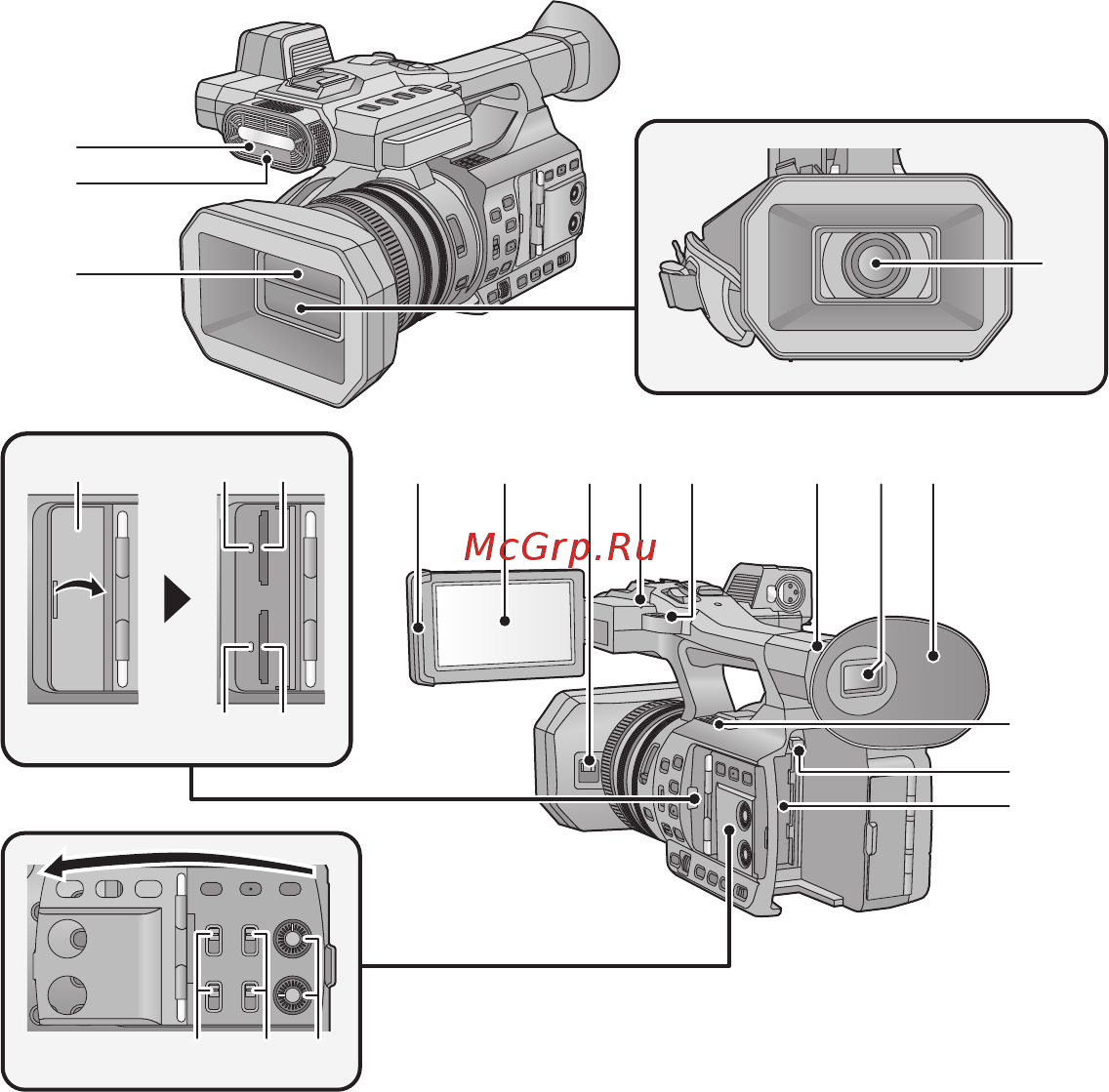 Panasonic HC-X1000EE [11/44] 61 60 63 64 65 66 67 62 54 53