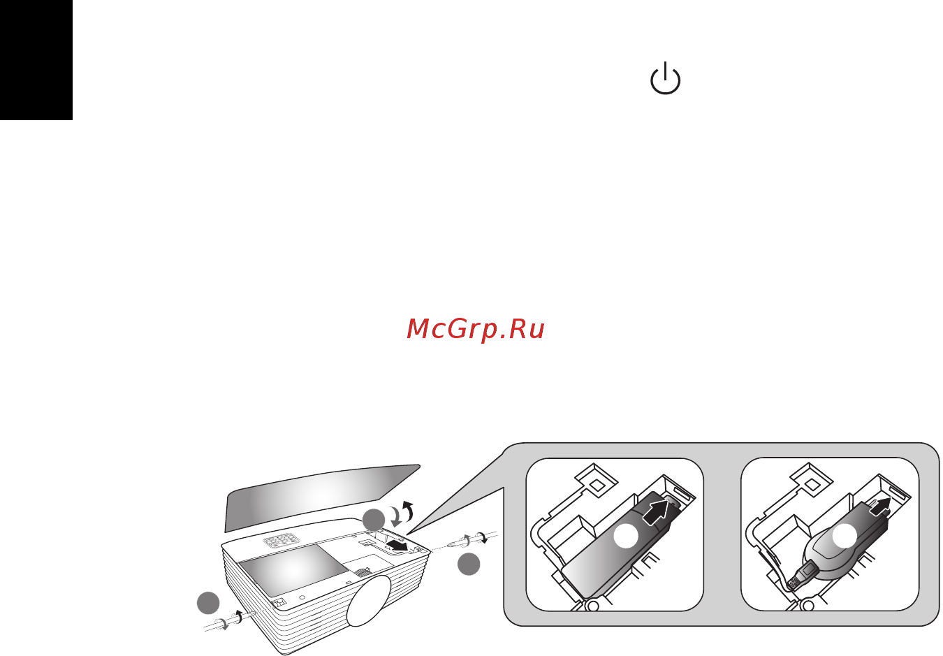 Acer P1525 MR.JMP11.001 Белый [62/81] Использование внутреннего разъема ов