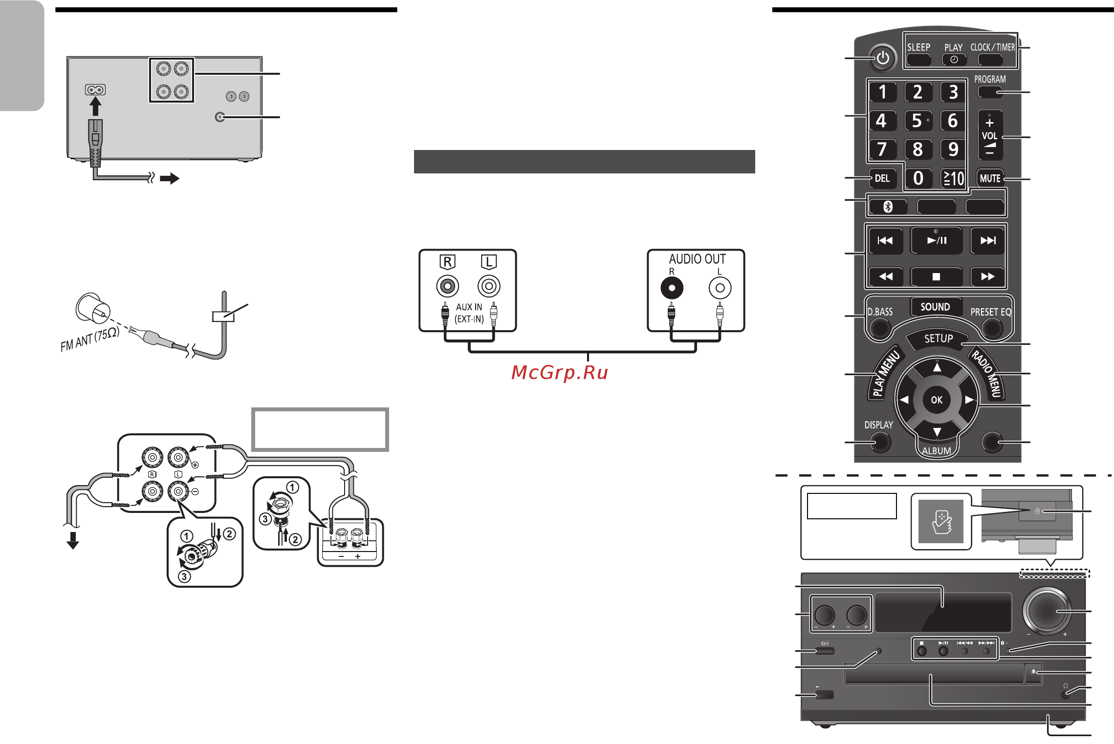 Panasonic SC-PMX70EE-K [4/28] Выполнение подключений