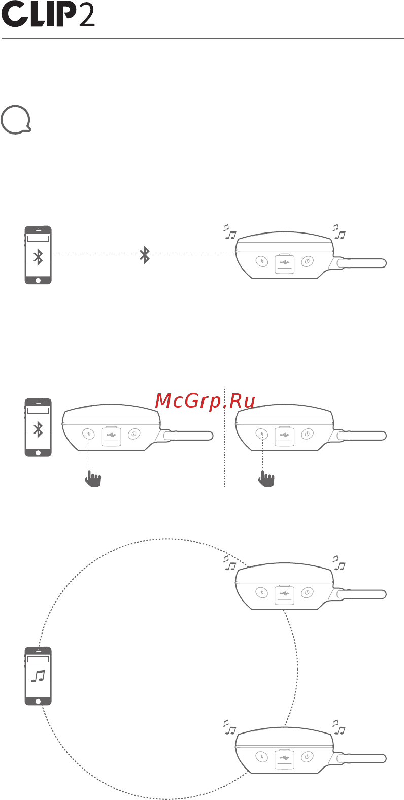 JBL Clip 2 Black ( [7/13] Quick start guide guide de démarrage rapide
