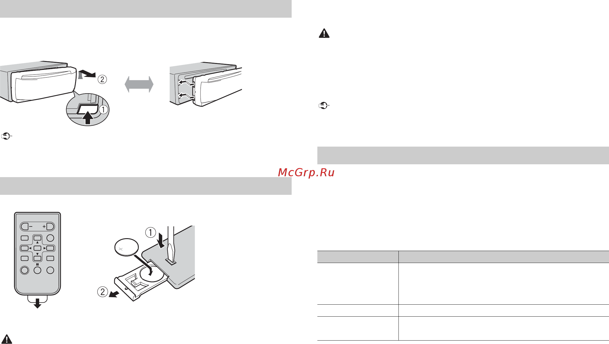 Pioneer DEH-1901UB [4/116] Detaching the front panel
