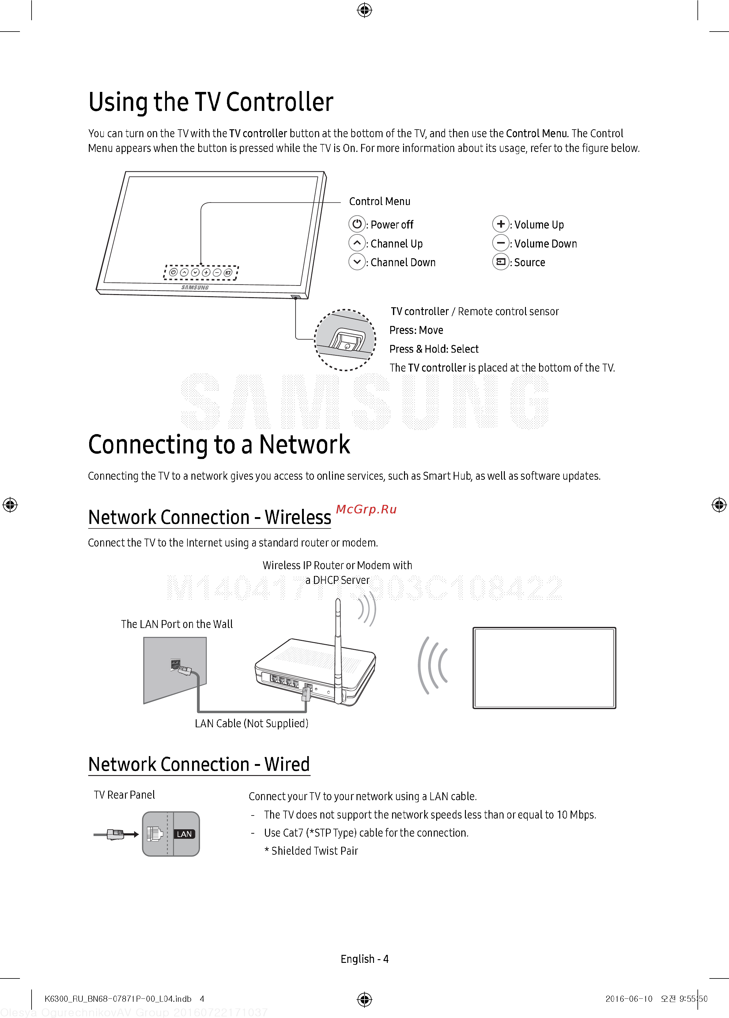 Samsung UE40K6500BU [20/60] Connecting to a network
