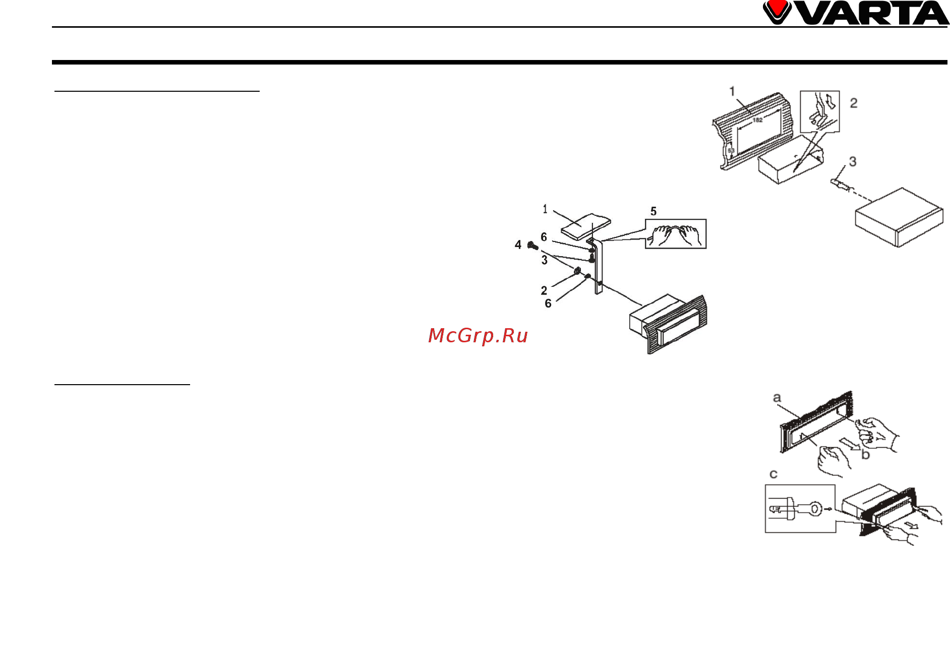 Varta V-DV800BT [5/105] Installation connection