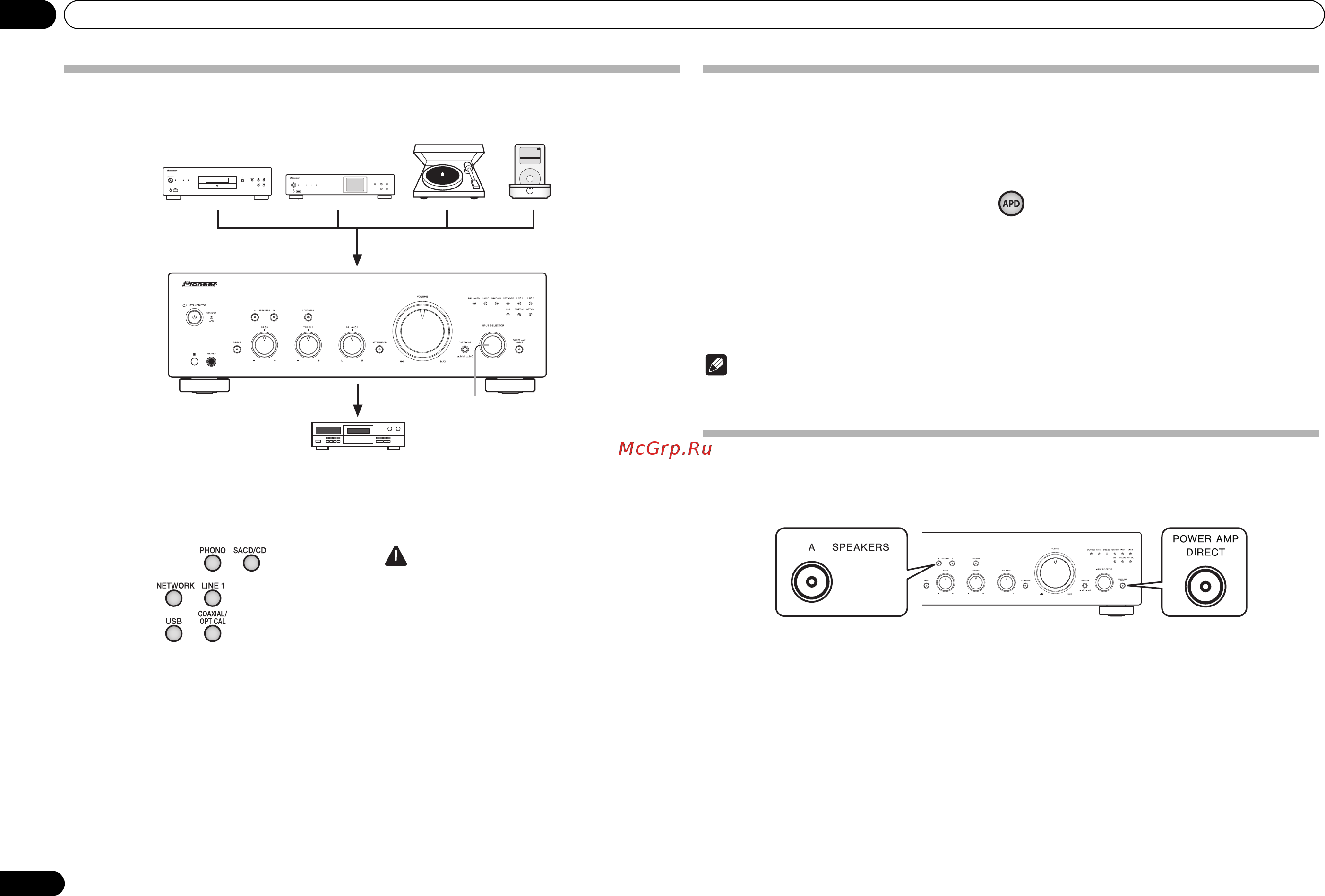 Pioneer A-50DA-S [76/116] Bediening