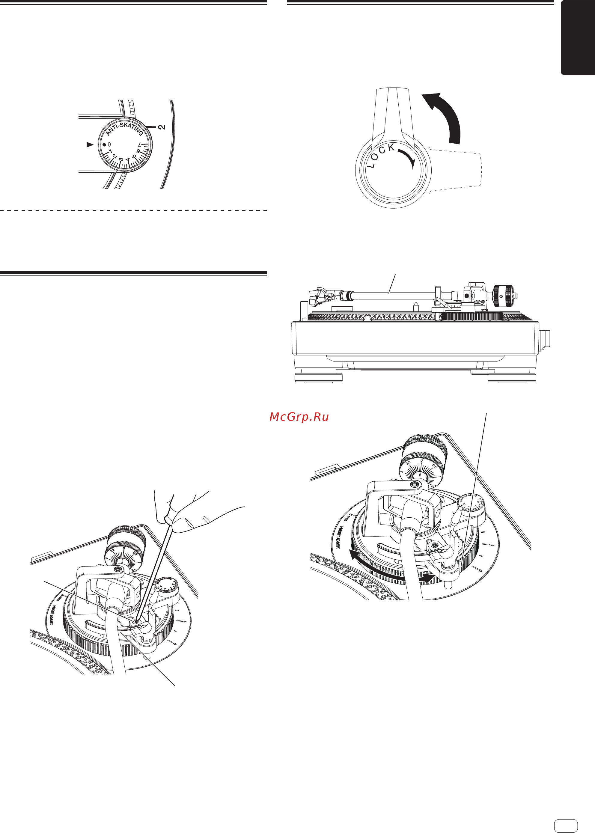 Kromax Projector-100 Grey Titan [11/132] Adjusting anti skating