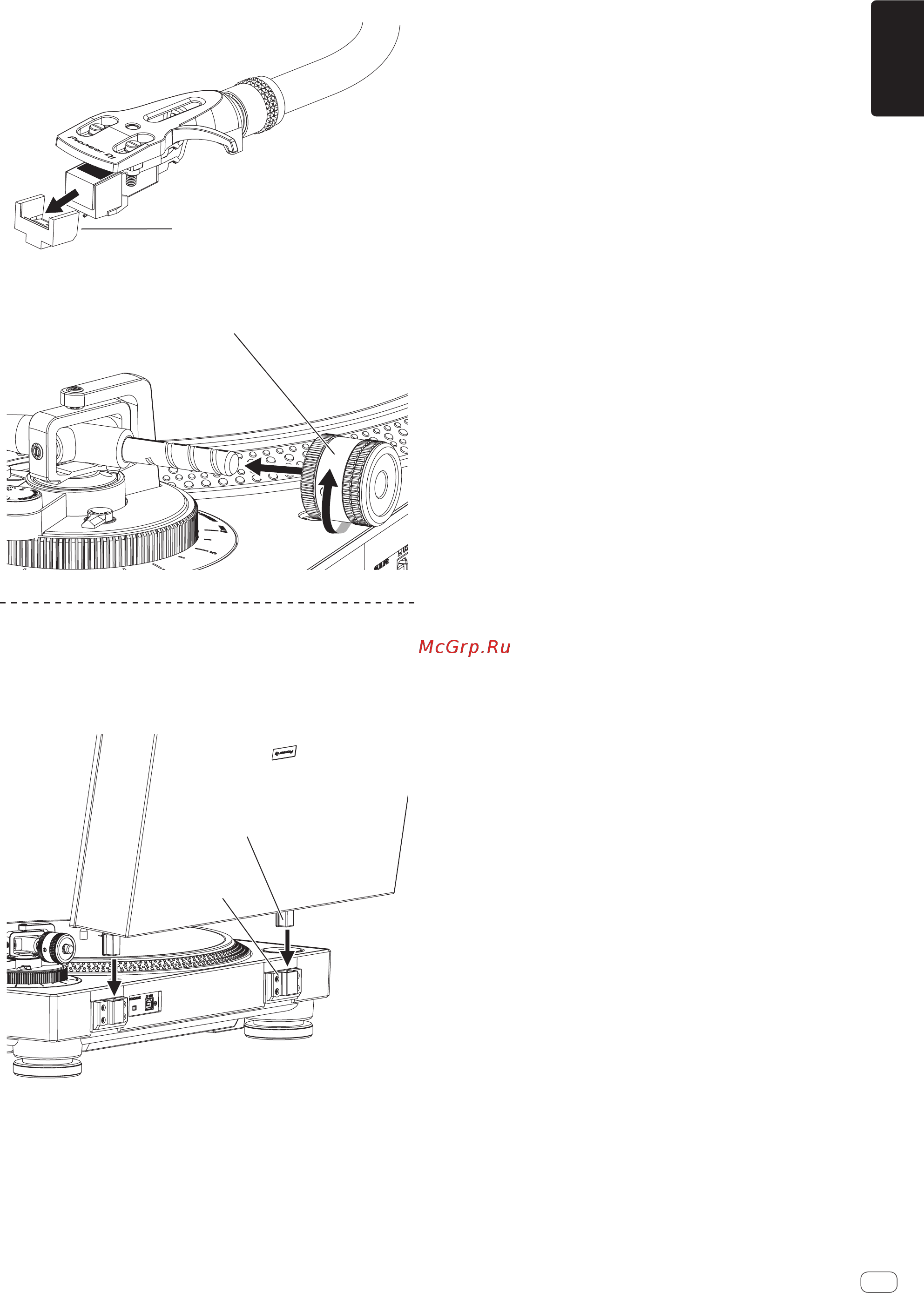 Pioneer PLX-500-W [7/132] Attach the dust cover