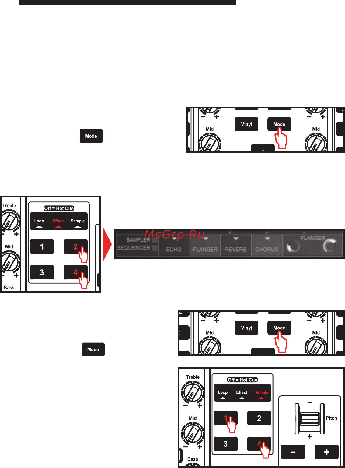Hercules DJControl Instinct S Series [10/13] Эффекты циклы и сэмплы