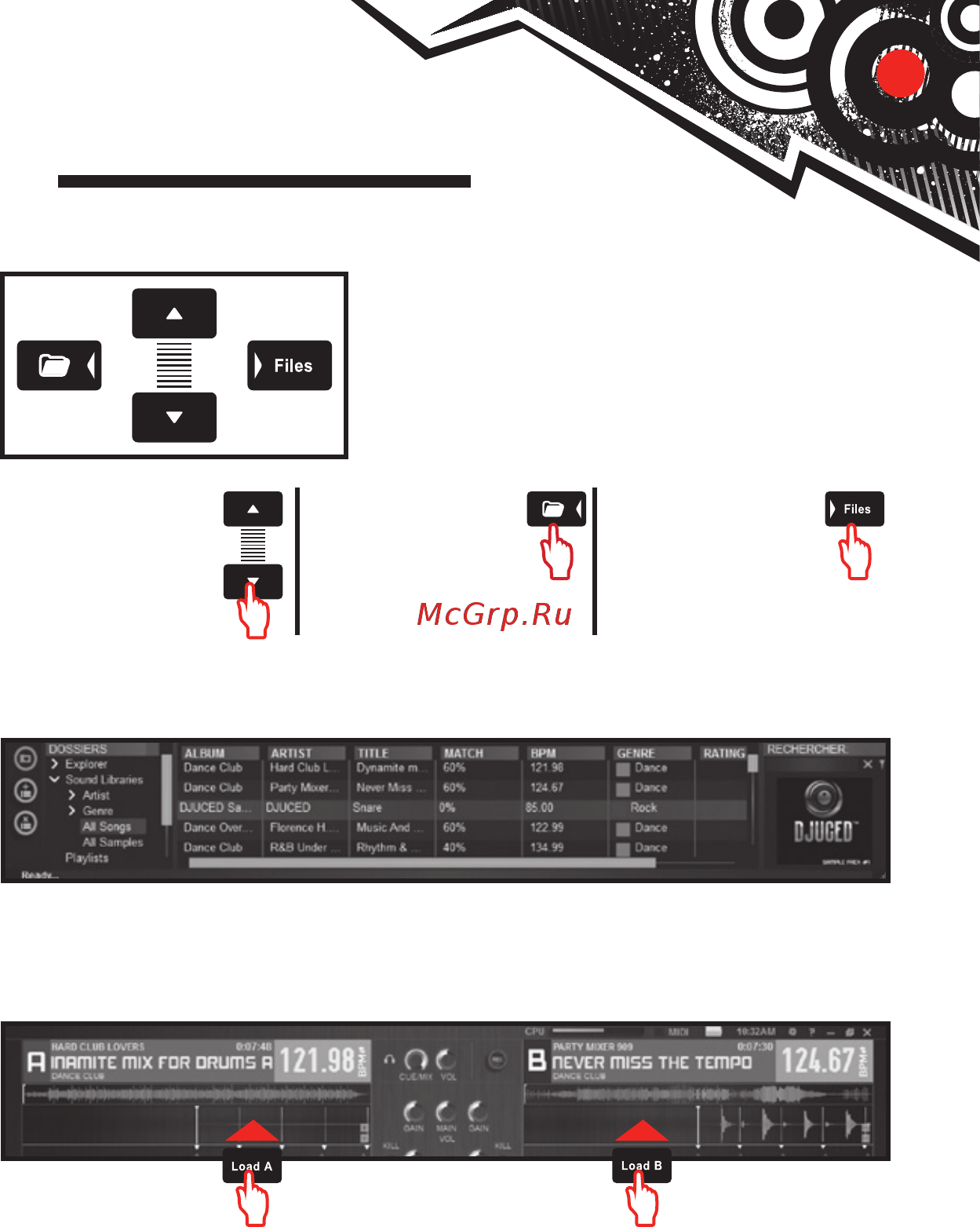 Hercules DJControl Instinct S Series [5/13] Загрузка музыки в программу djuced