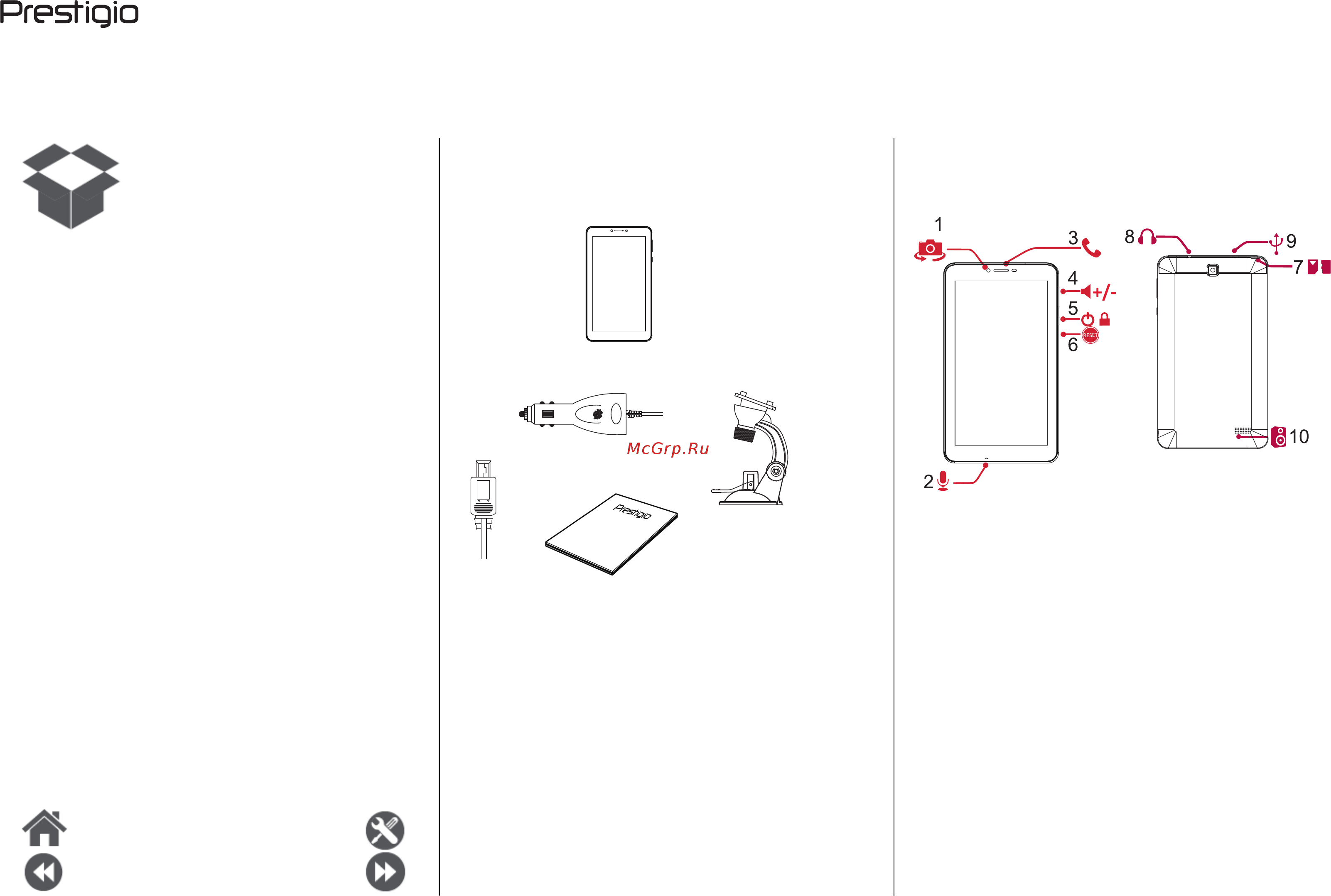 Prestigio GeoVision 7797 (PGPS7797CIS08GBNV) [2/19] Комплект поставки обзор устройства