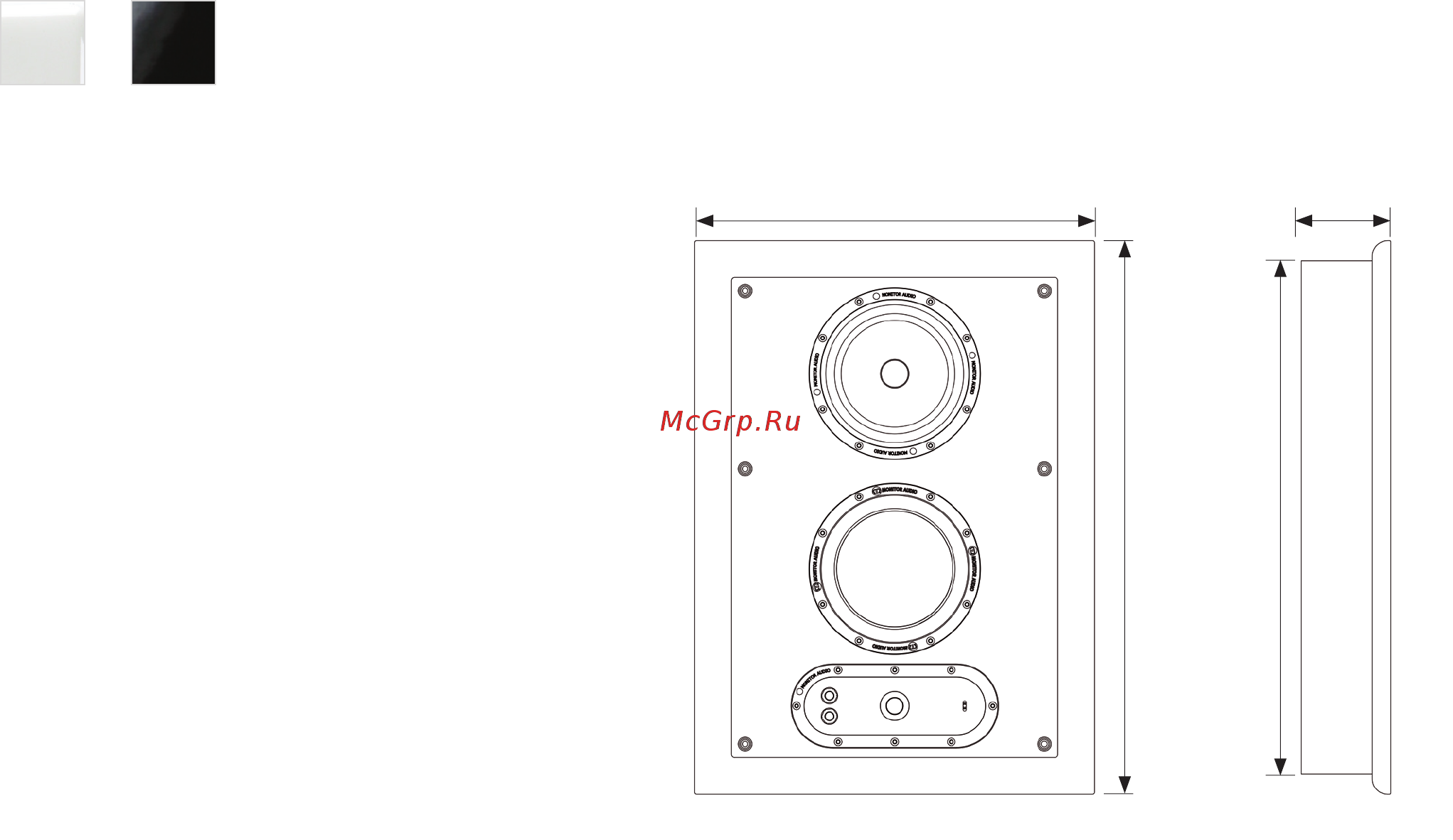Monitor Audio Soundframe 2 On Wall Black [6/8] Технические характеристики