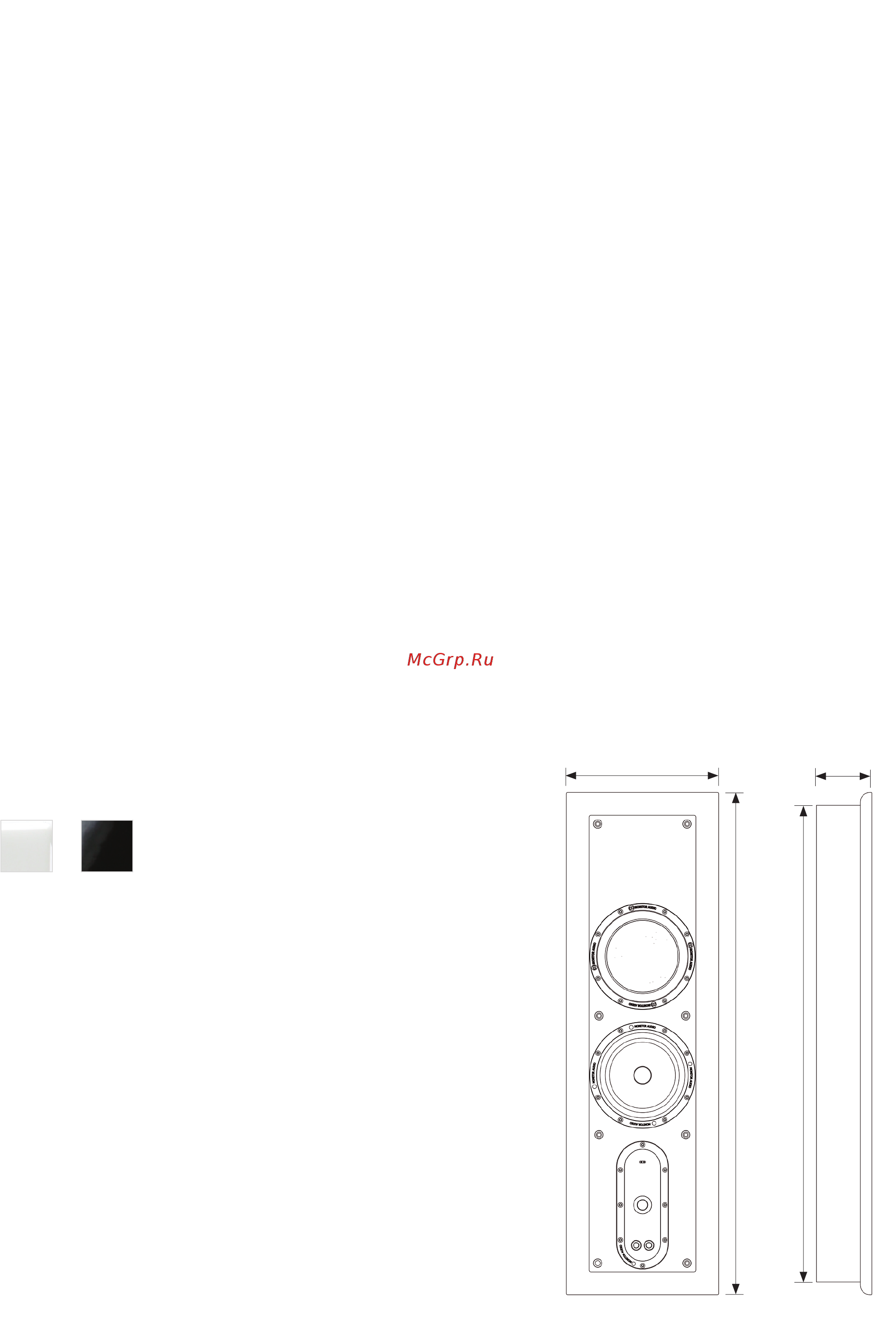 Monitor Audio Soundframe 2 On Wall Black [7/8] Sound frame 2