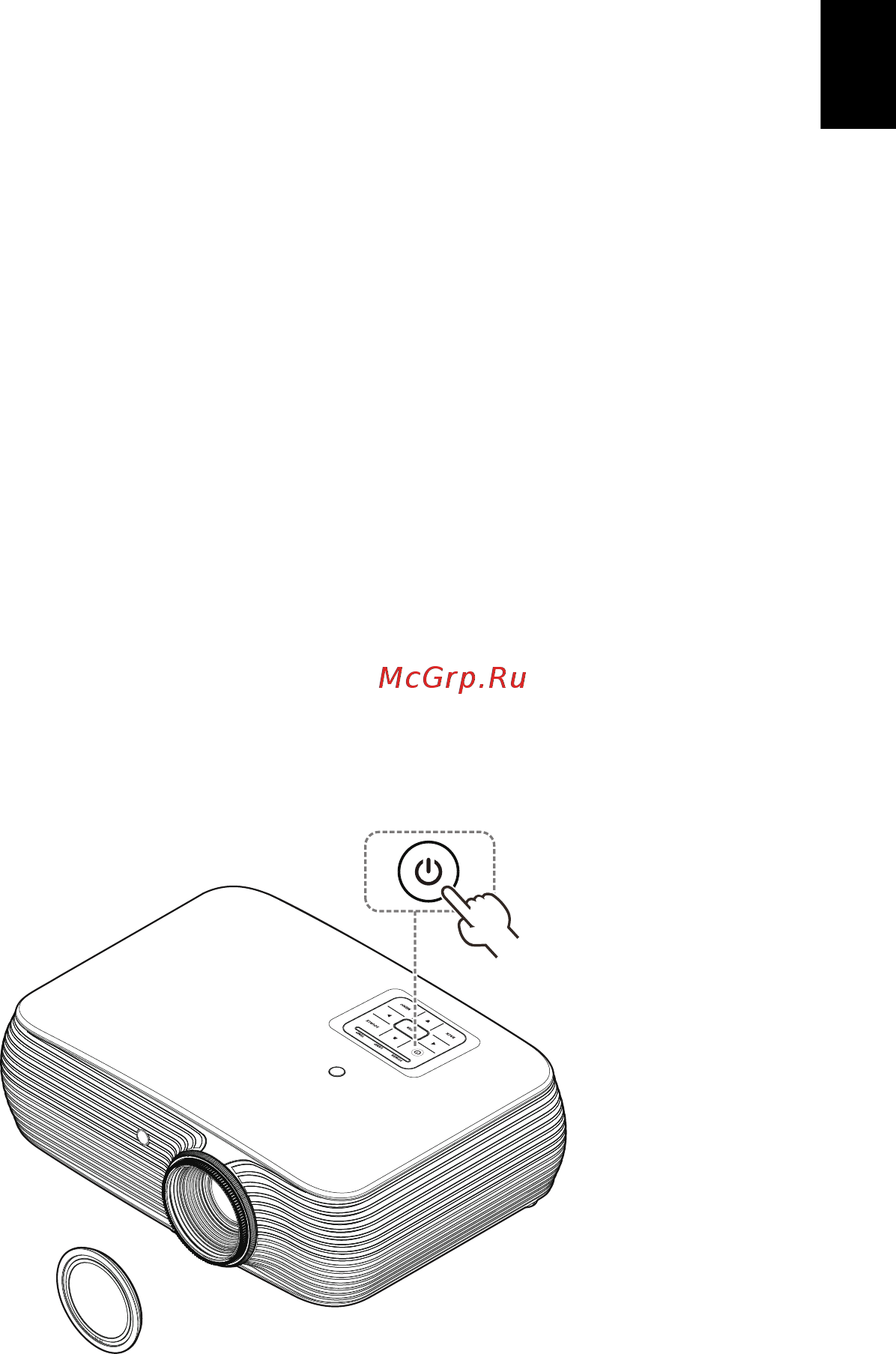 Acer P1502 [23/68] Включение и выключение проектора