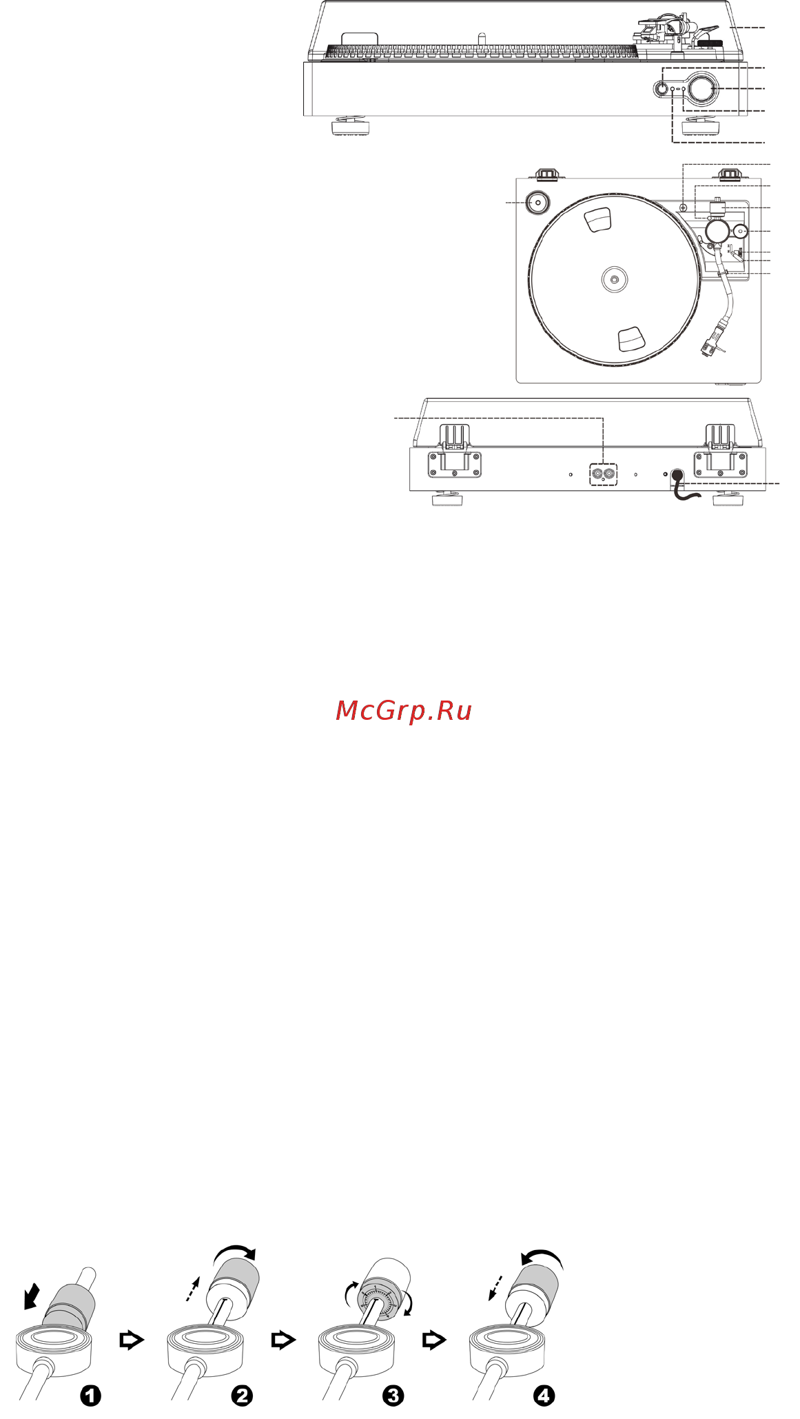 Thomson TT201BT [3/6] Компоненты кнопки