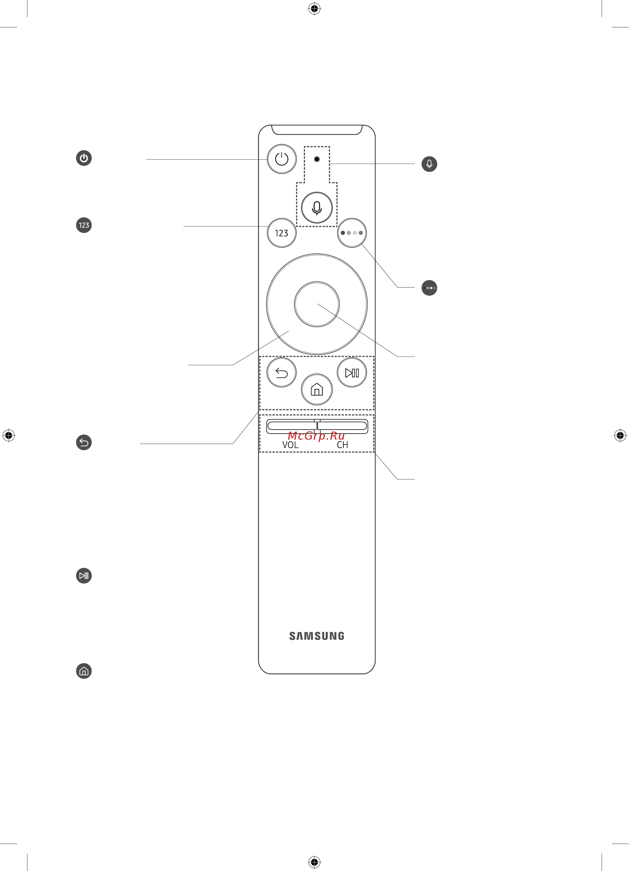 Samsung UE55MU8000U Серебристый [54/92] Смарт пульт дк samsung