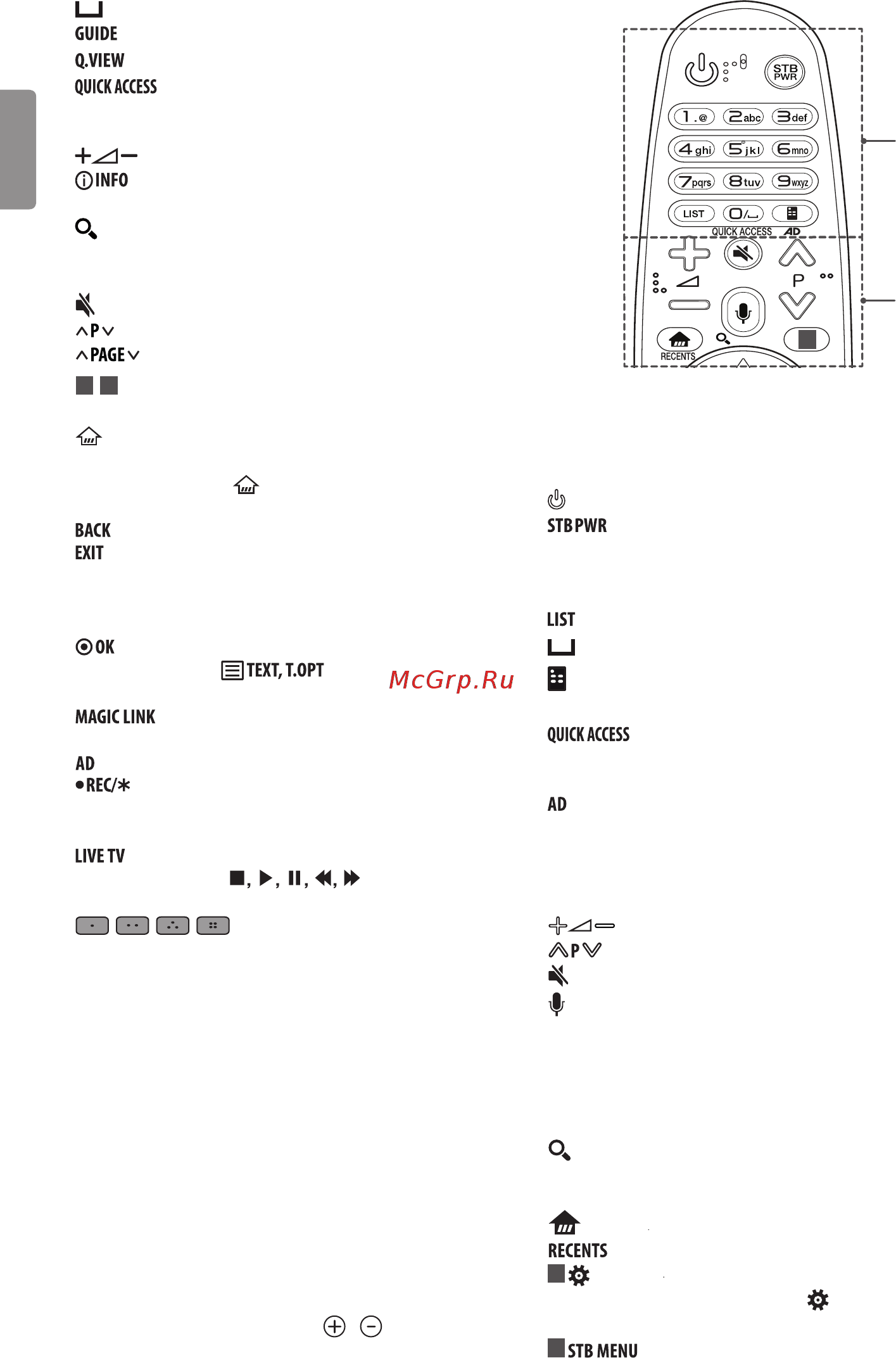 LG 43UJ639V [31/55] Использование пульта ду magic