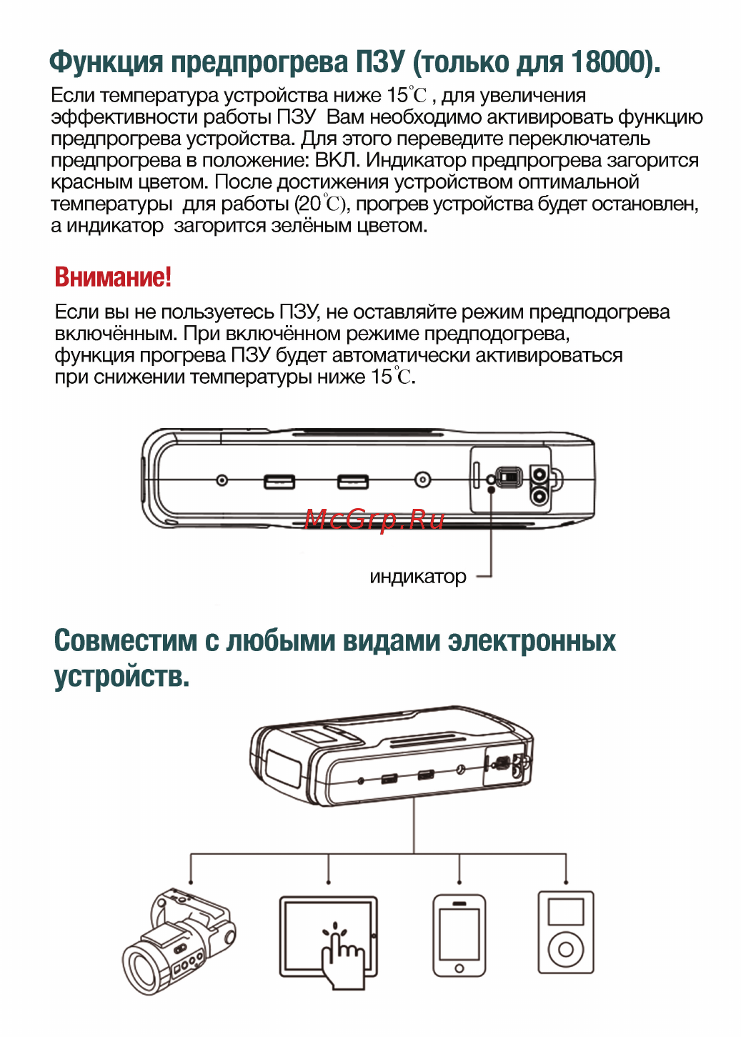 TrendVision Start 11000 mAh [6/8] Совместим с любыми видами электронных устройств
