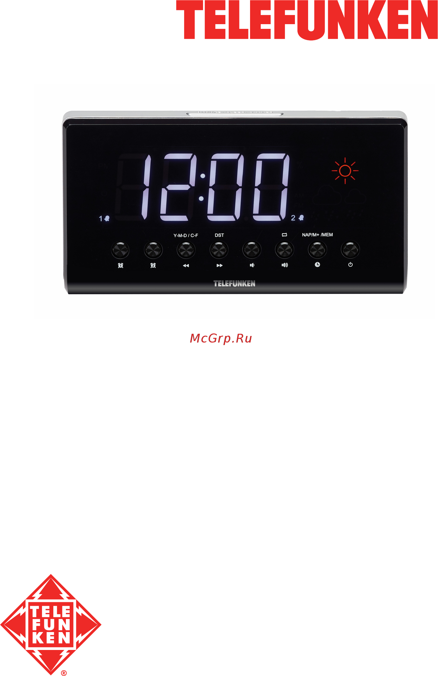 Telefunken TF-1552 Black Инструкция по эксплуатации онлайн