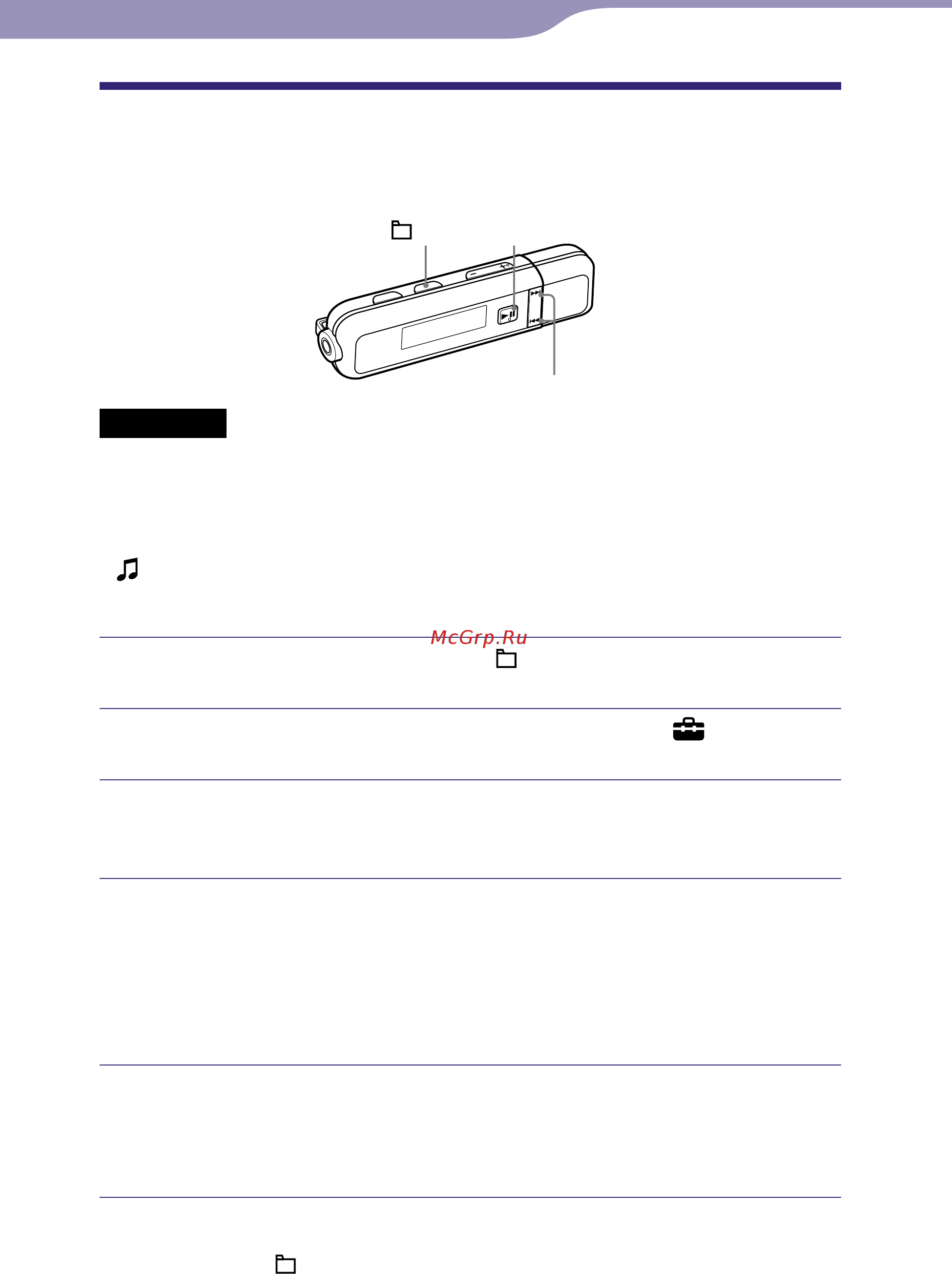 Sony NWD-E023F(1GB)BS [23/85] Настройка