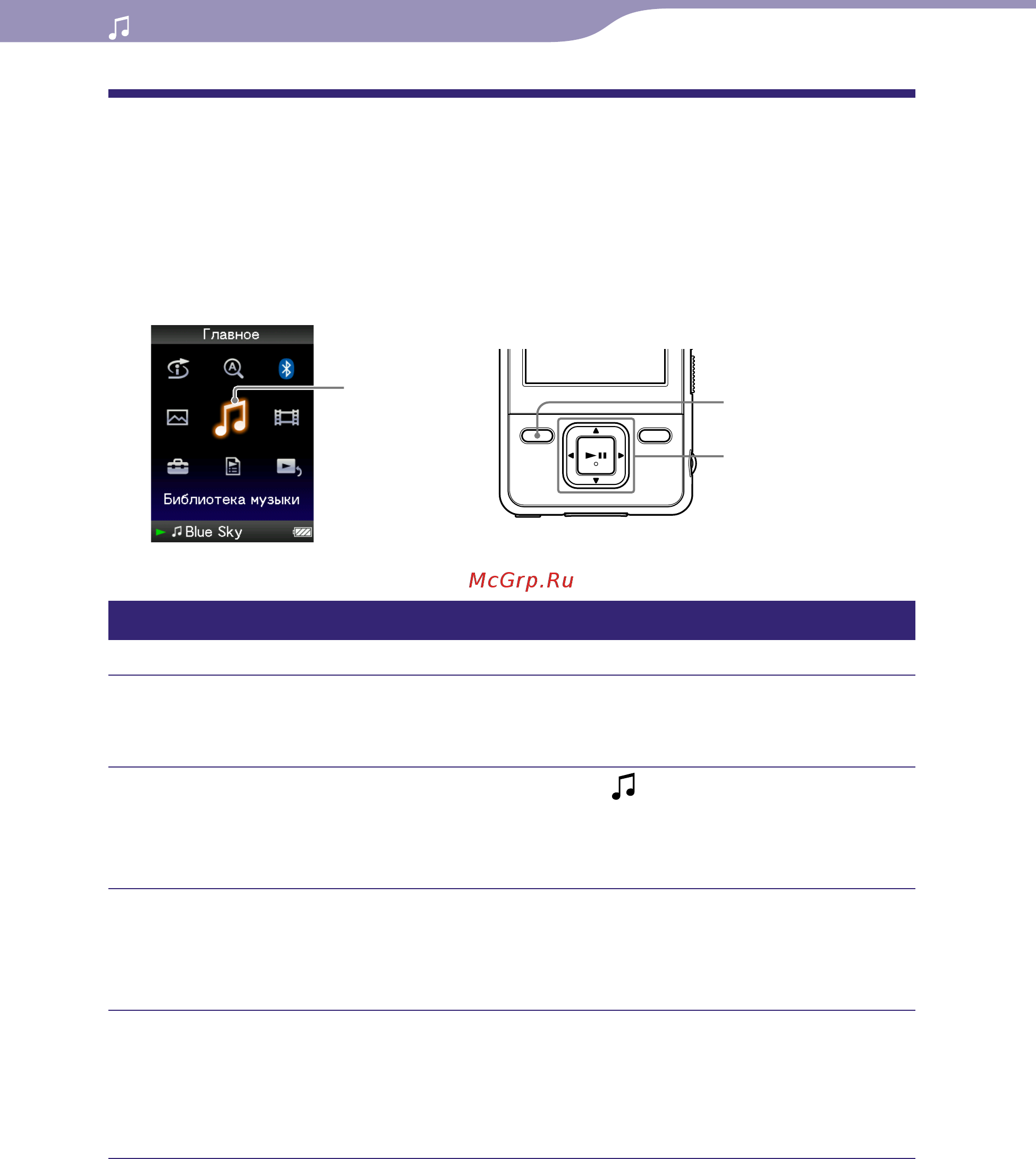 Sony NWZ-A826(4GB)G [21/159] Поиск композиций